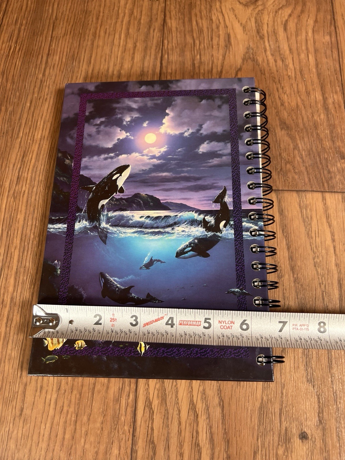 VTG Stuart Hall Undated Daily Planner 90 Daily Pages 9 1/2 x 6 In Orca Whales