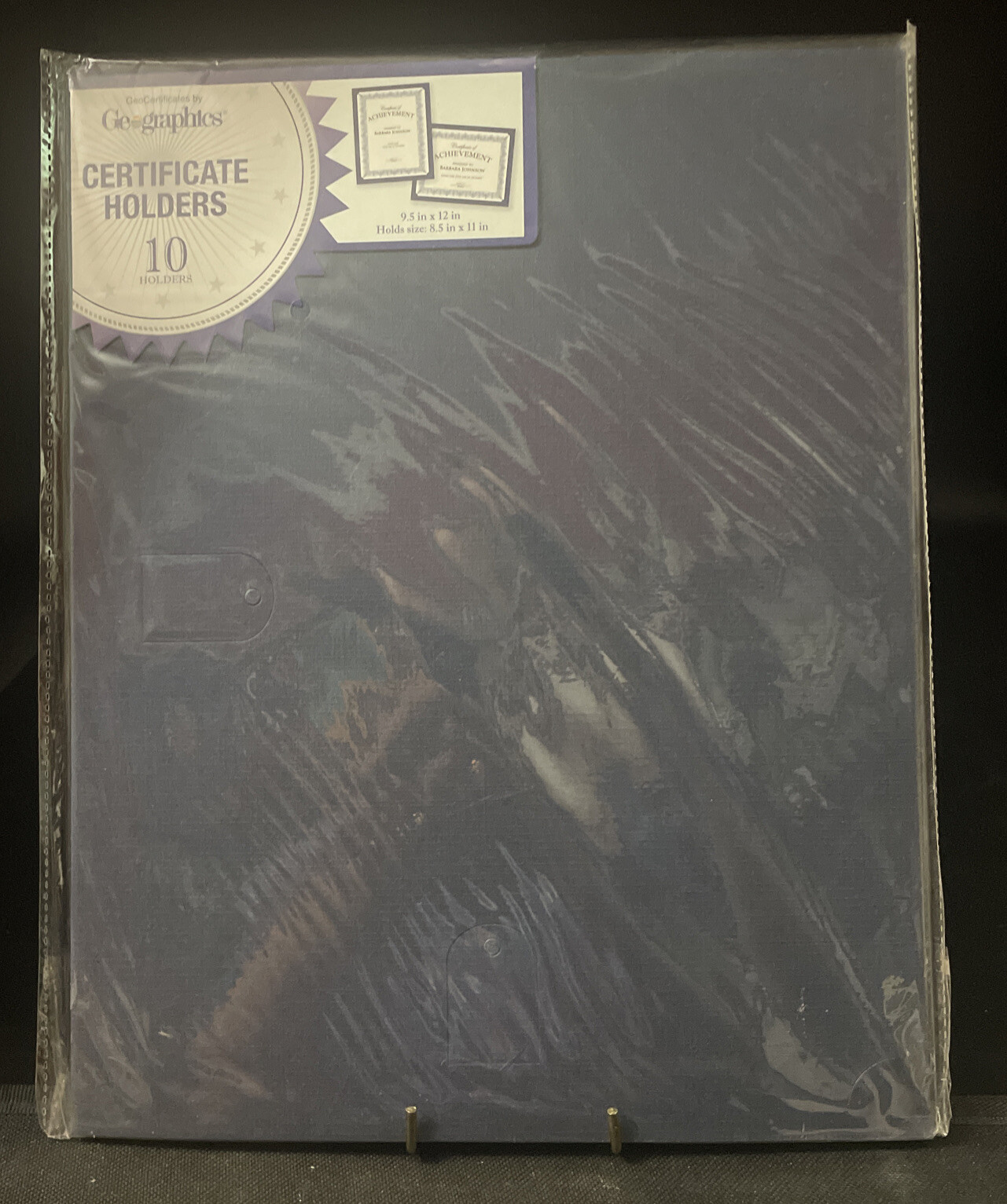 Geographics Certificate Holders 10 Black 9.5″x12″ Holds Size 8.5″x11″ NEW