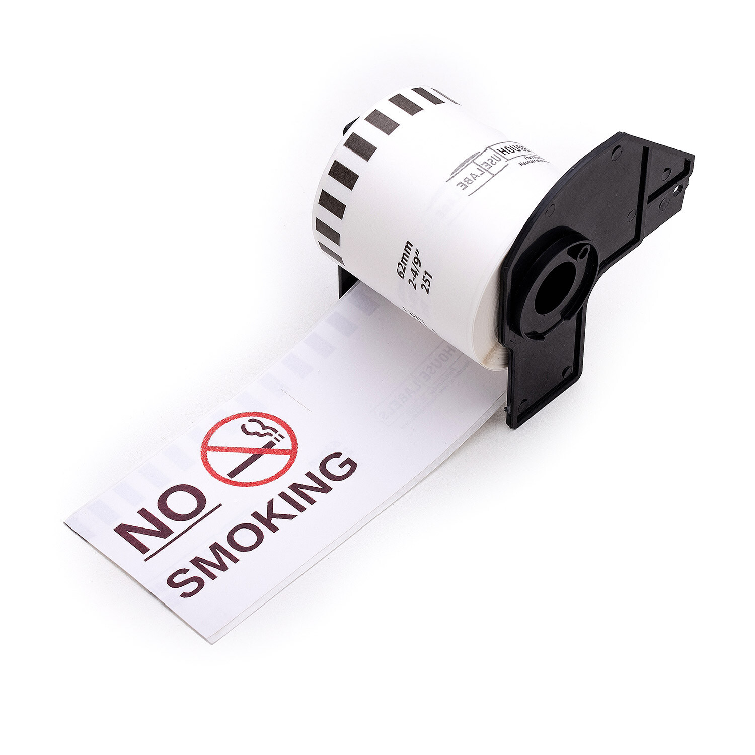 Non-OEM BROTHER DK2251 Red/Black Labels 2-4/9″x 50 feet continuous 20 Rolls