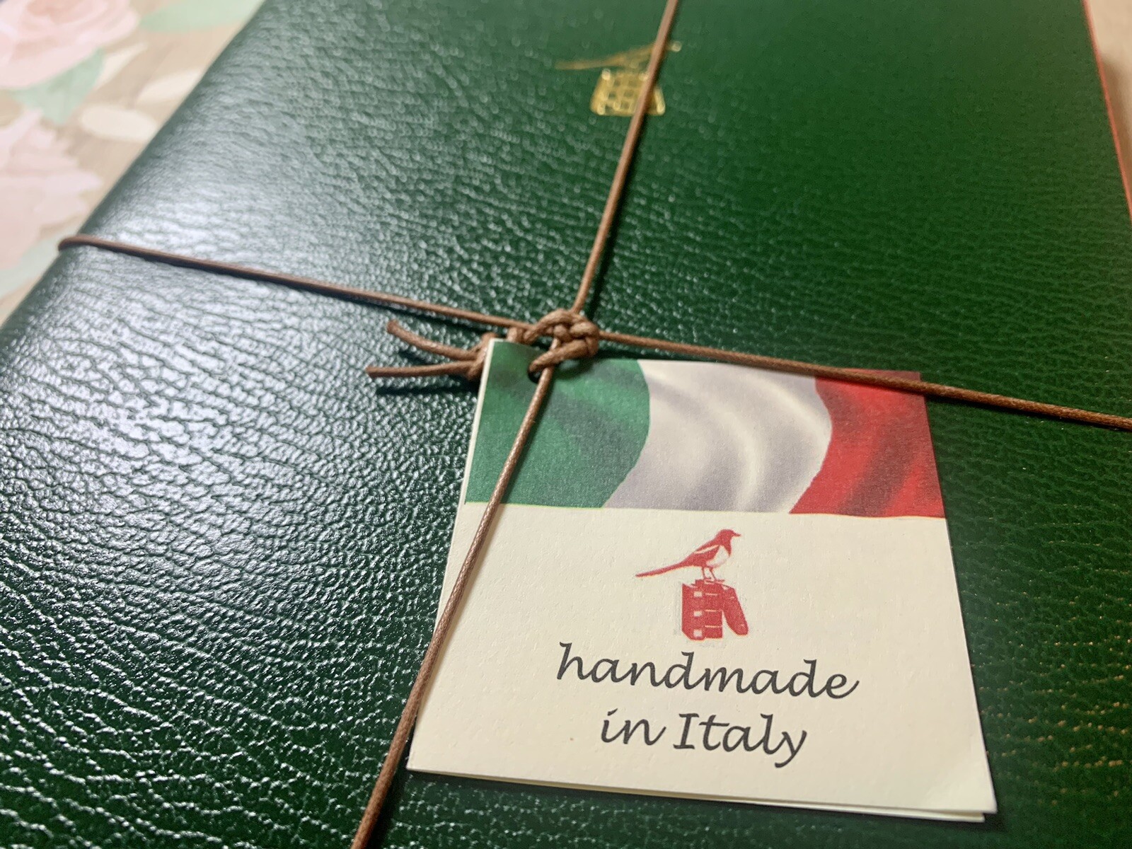 Bieffe Handmade Journal Notebook Made in ITALY 3 Pk Green Leather Birthday Gift