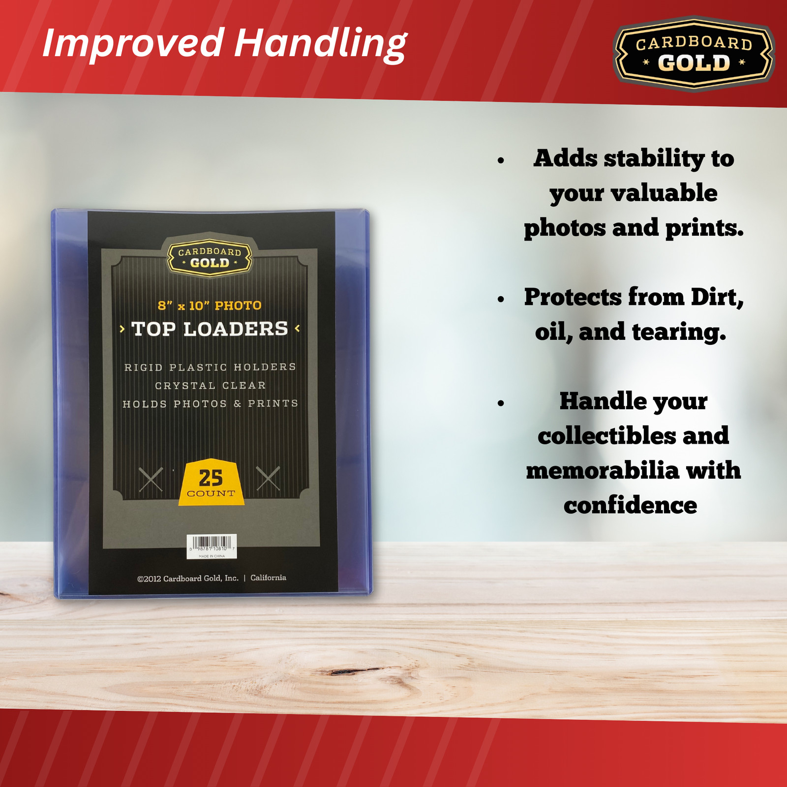 100 8×10 Ultra CBG Premium Pro Hard Rigid Toploaders Photo Topload Holders – New