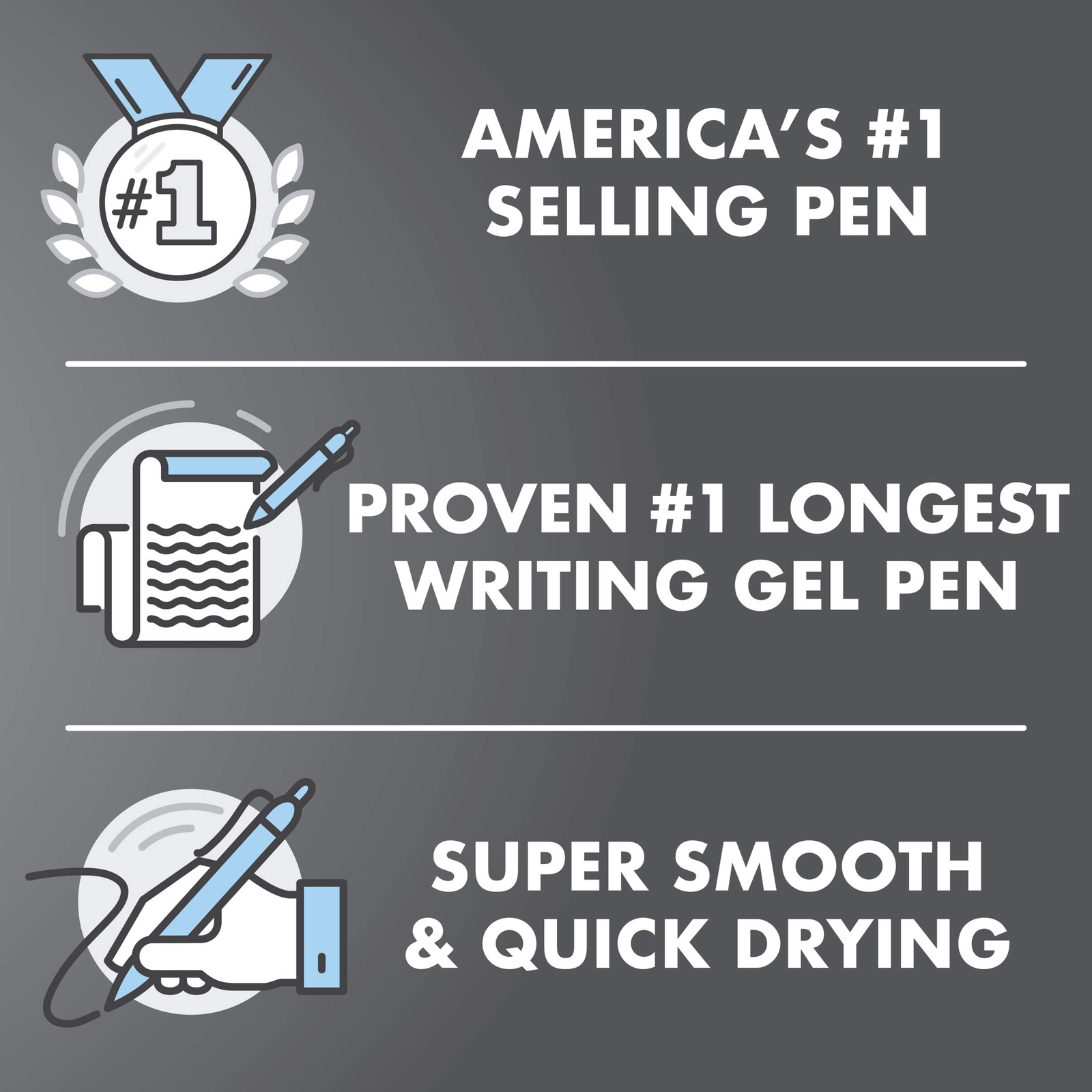 Pilot G2 Blue Ink Gel Pens 12 Count Smooth Writing Long Lasting Refillable