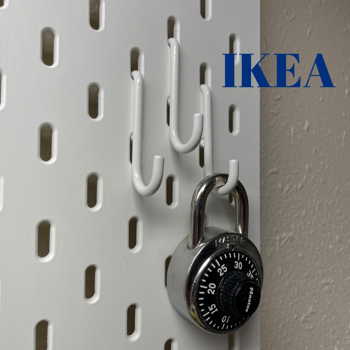 IKEA Skadis J hooks For Pegboard Desk White (Pack of 5)