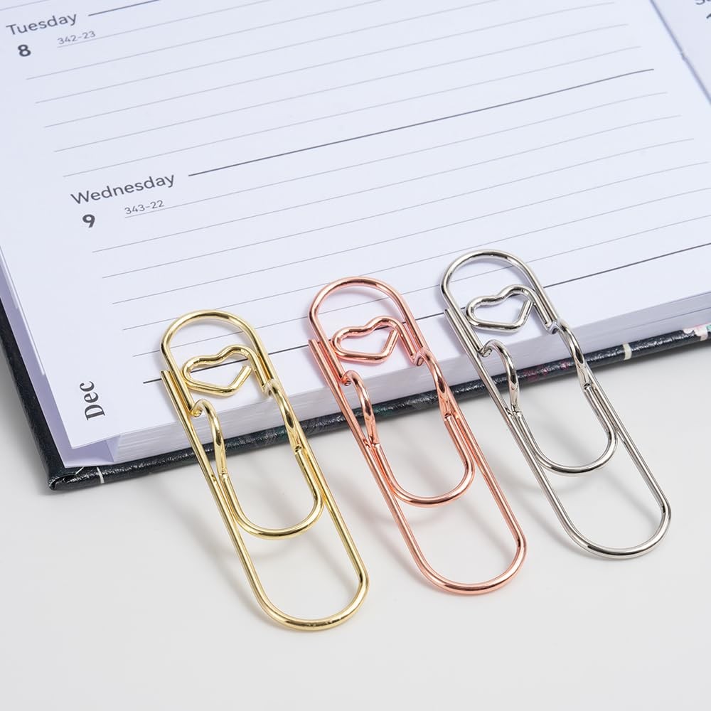 21 PCS Pen Holder for Notebook, Metal Pen Clips, Paper Clip Pen Holders for J…