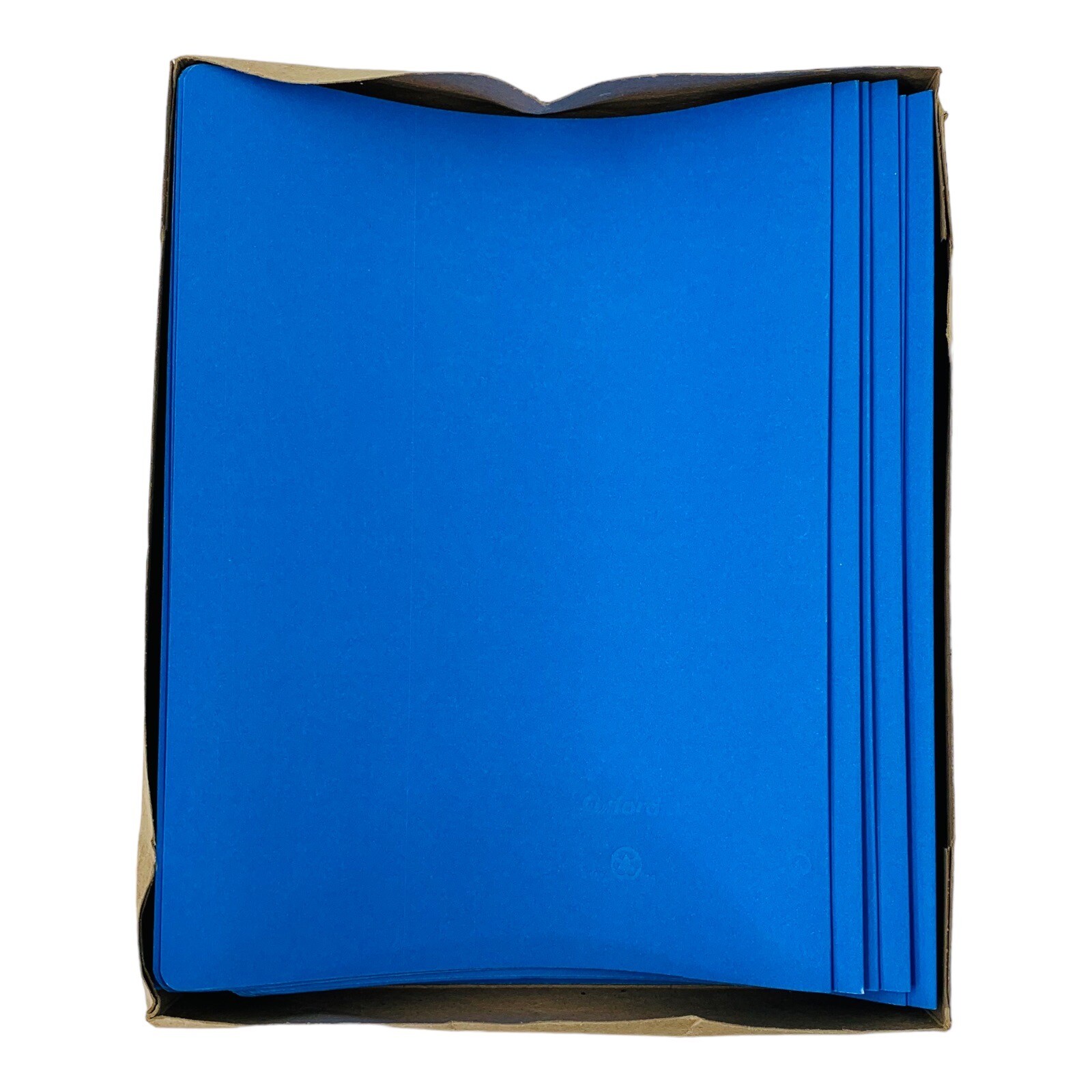 25 Count Oxford Letter Size Light Blue Panel & Border Front Report Cover