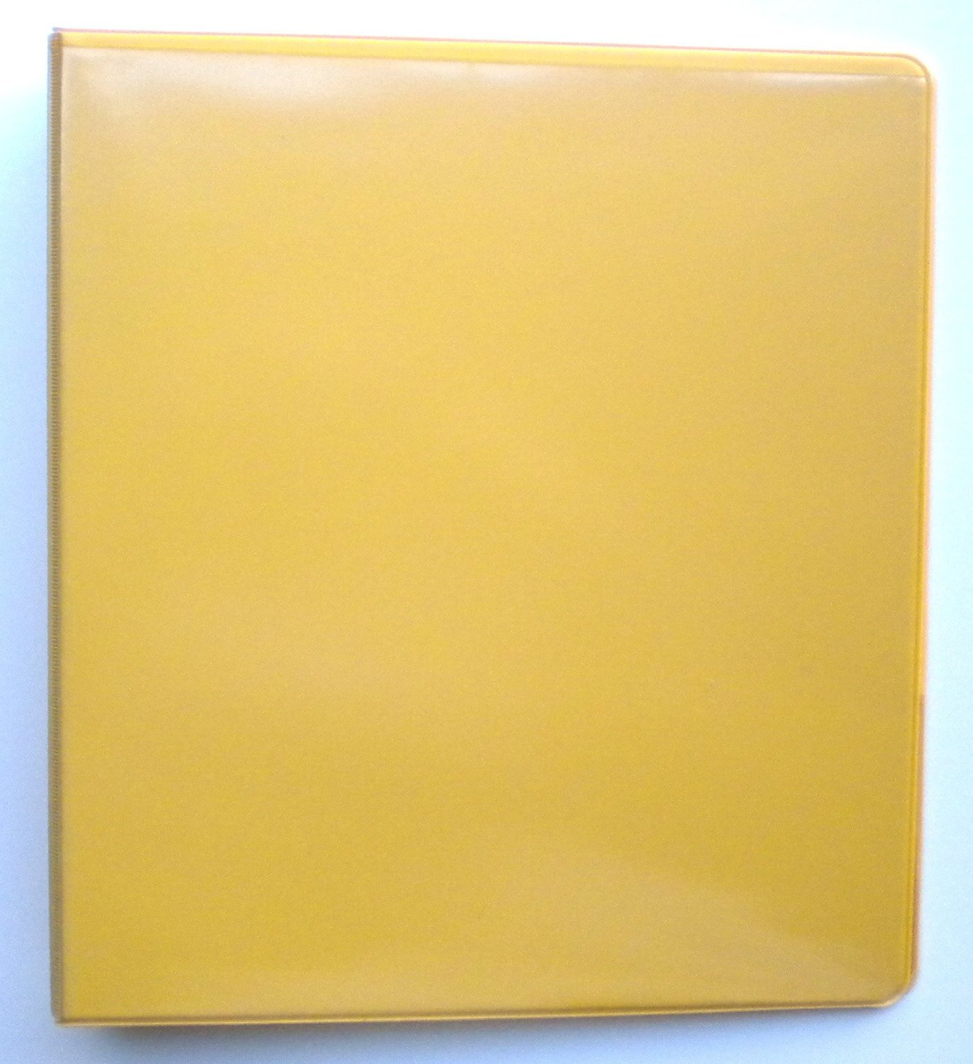 YELLOW 3 RING 1″ VIEW BINDER 8.5 X 11 CASE OF 12