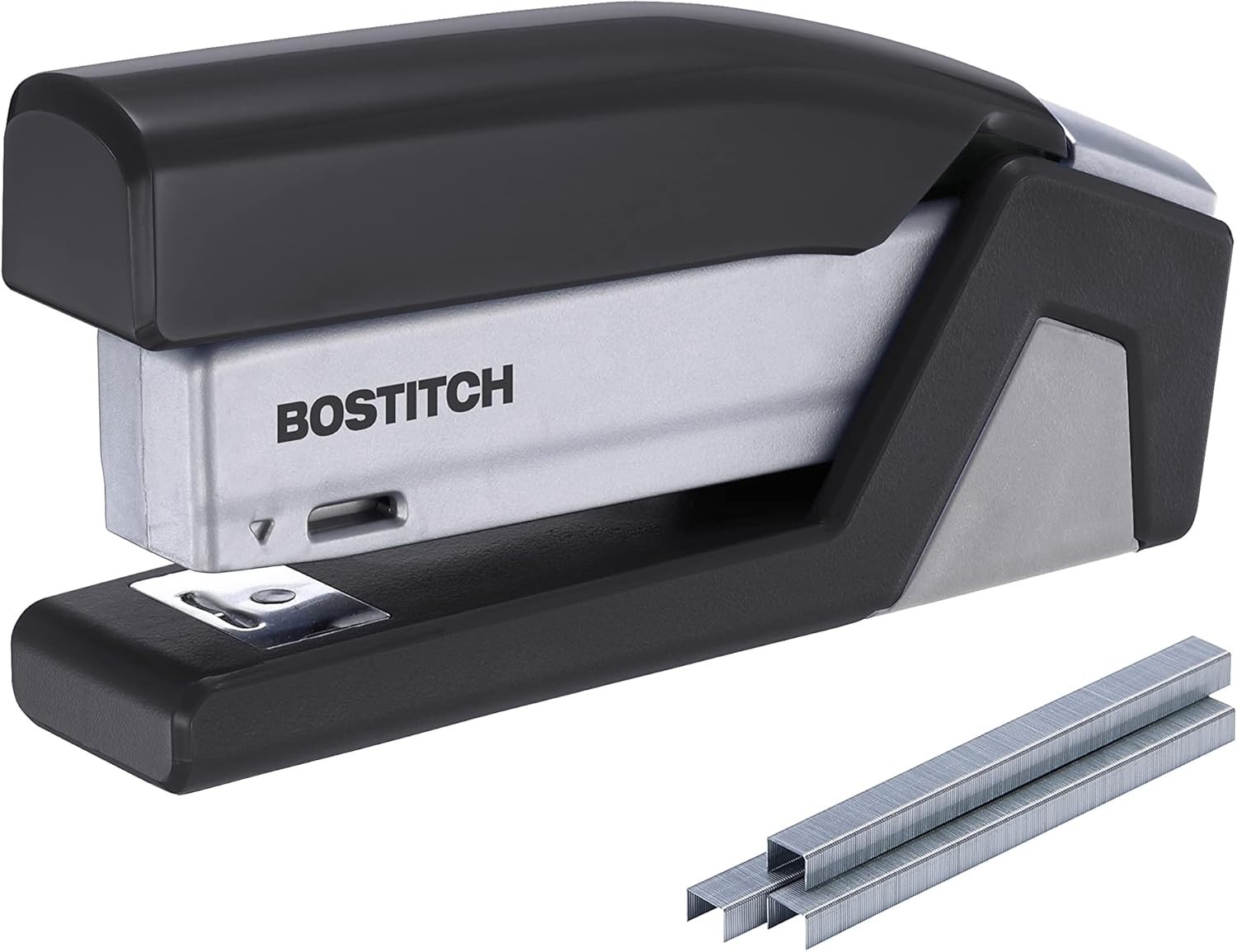 Bostitch inPower Eco Recycled Full Strip Stapler One Finger 25 Sheet Gray Desk