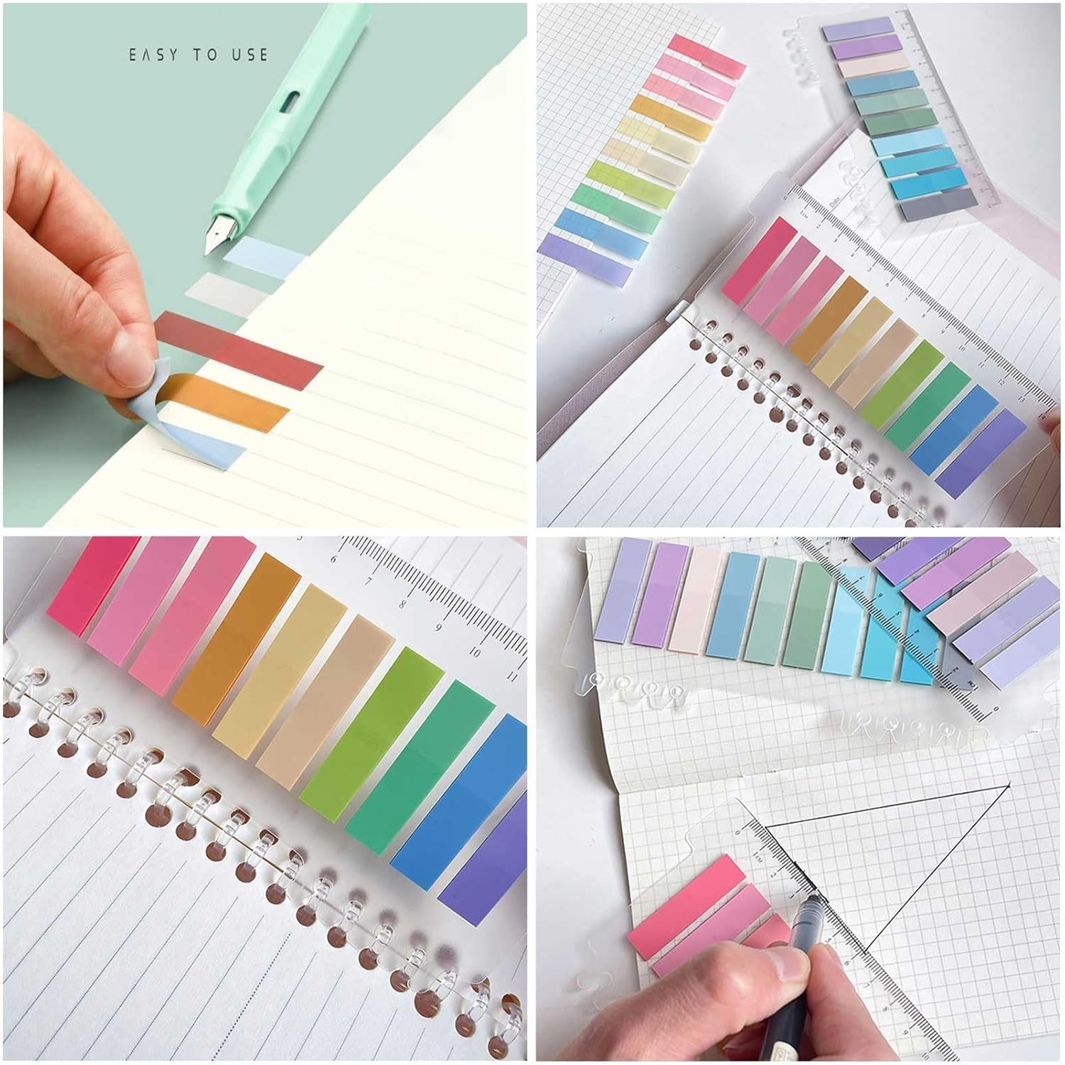2000pcs Books Tabs for Annotating,Sticky Tabs Clear Sticky Notes,Page Markers…