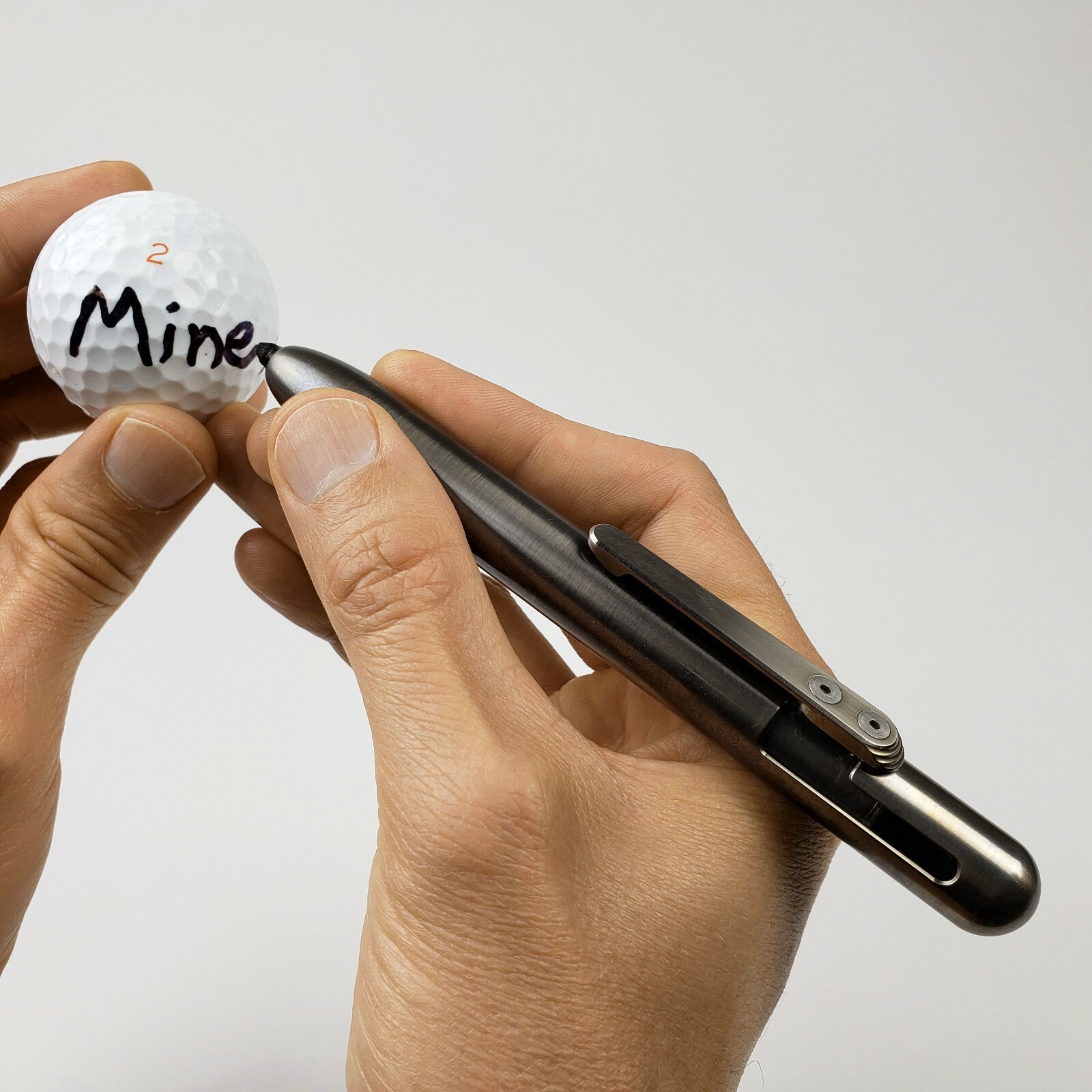 MARKSMITH Titanium Bolt Action Retractable Permanent Marker – Black Ink
