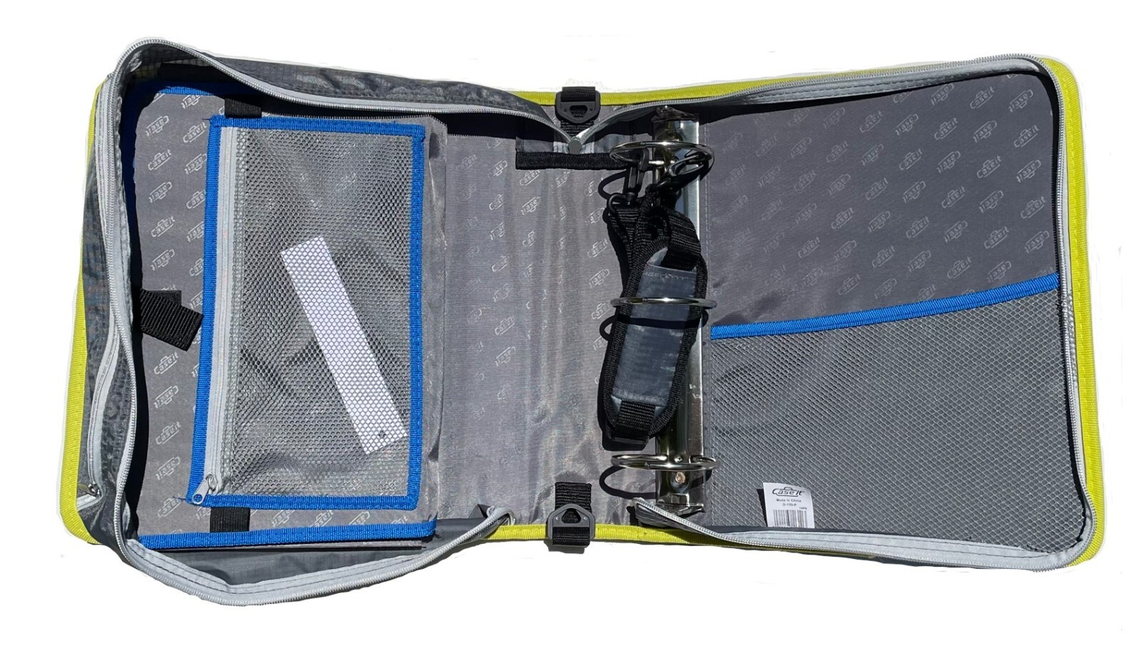 Case it The Mighty Zip Tab 2.0 Binder 3-Ring 3″ Capacity with Shoulder Strap
