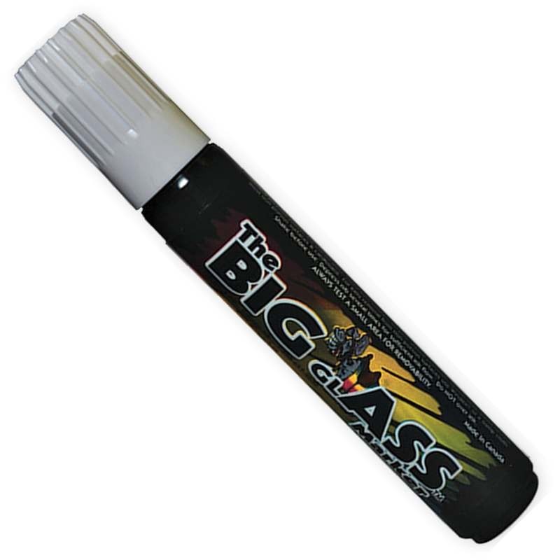 The Big Glass Marker Washable WHITE Writer – Automotive Car Paint Pen – 1 Count