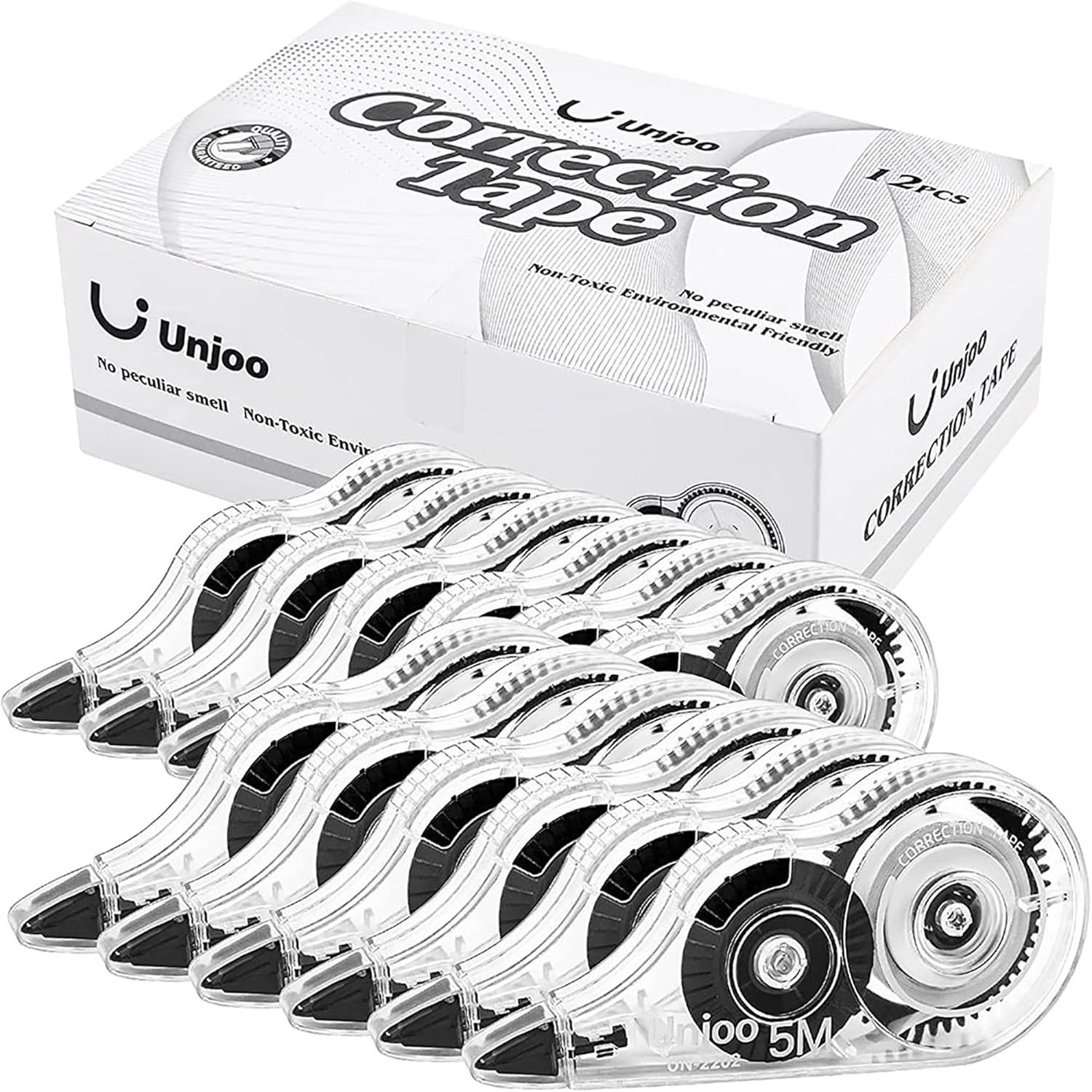 White Correction Tape, Easy To Use Applicator for Instant Corrections Wrong Writ