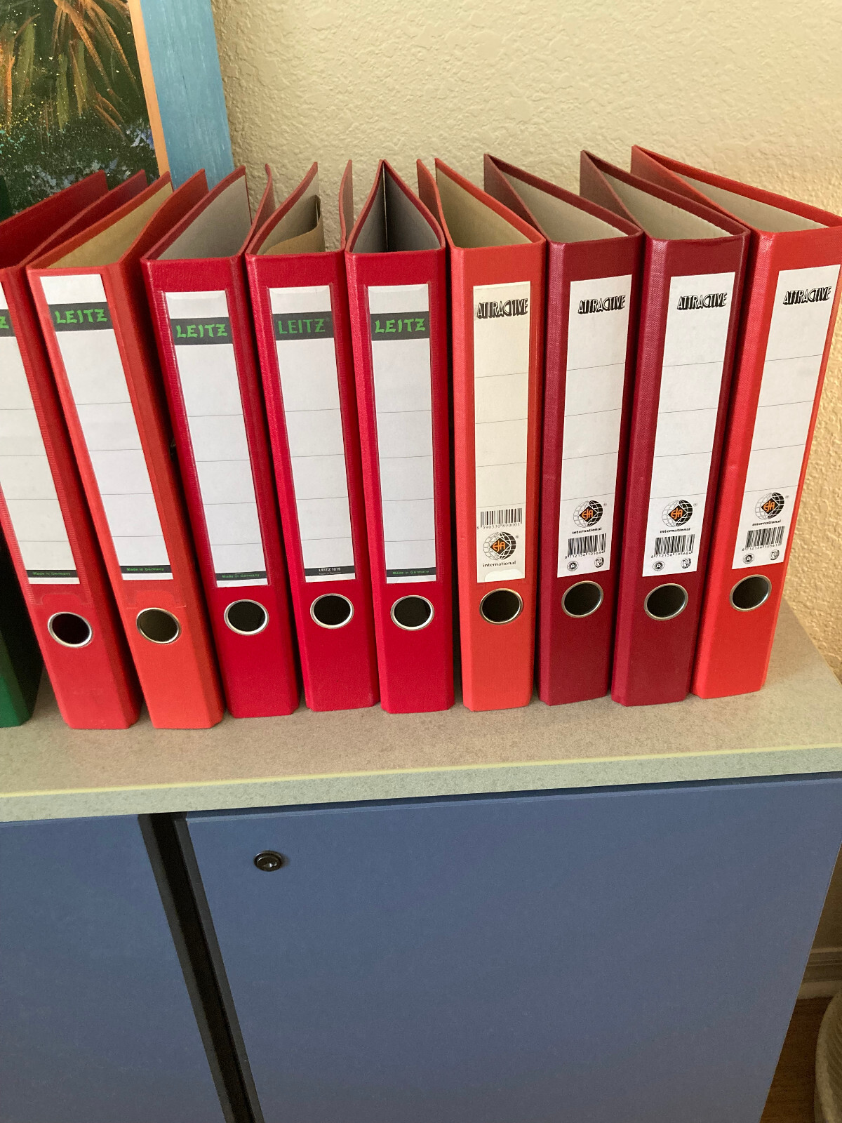 Leitz Binder 50mm A4 Spine 180 Degree Plastic Lever Arch File – red