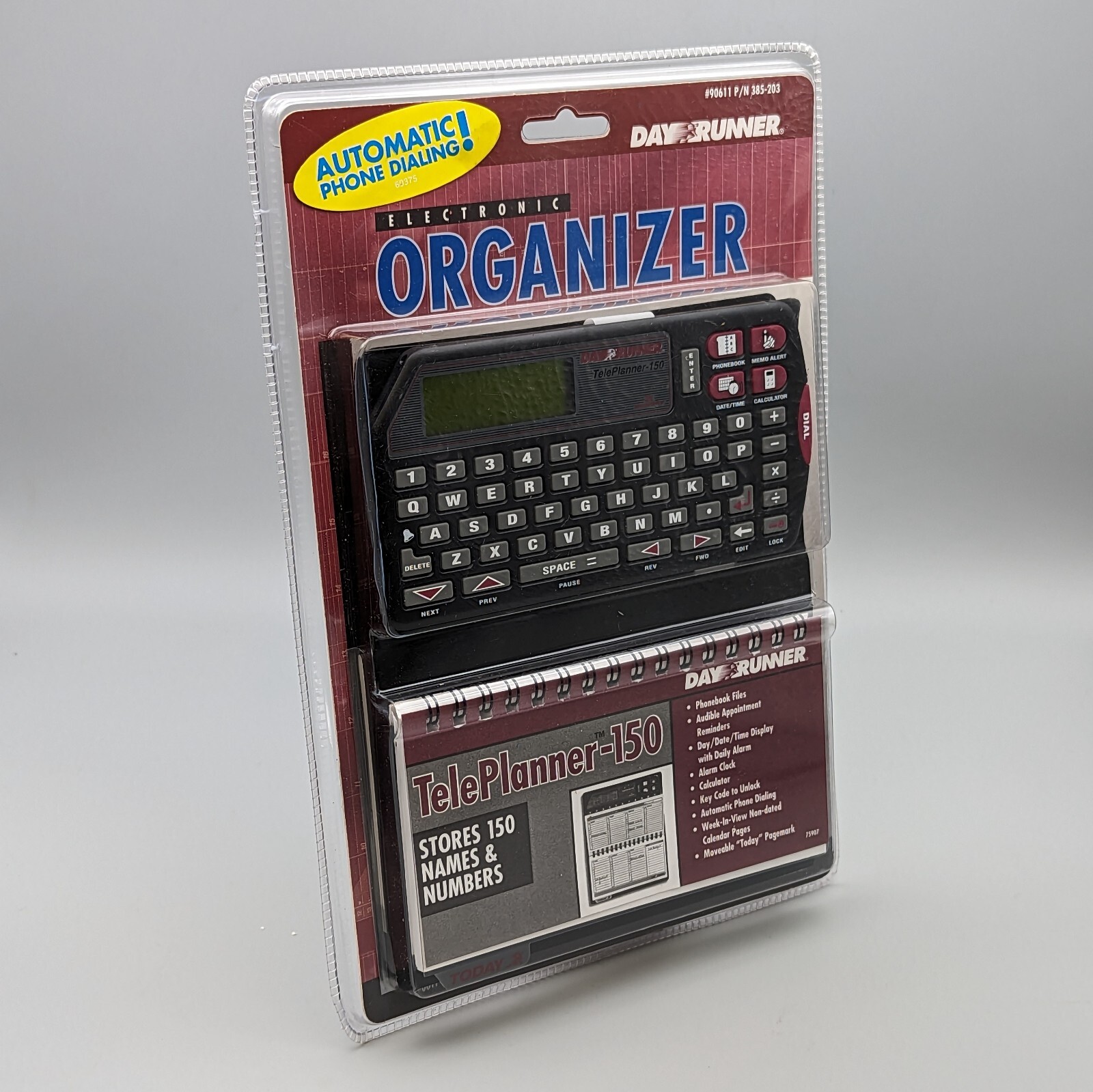 New Day Runner Electronic Organizer TelePlanner-150 Stores 150 Names & Numbers