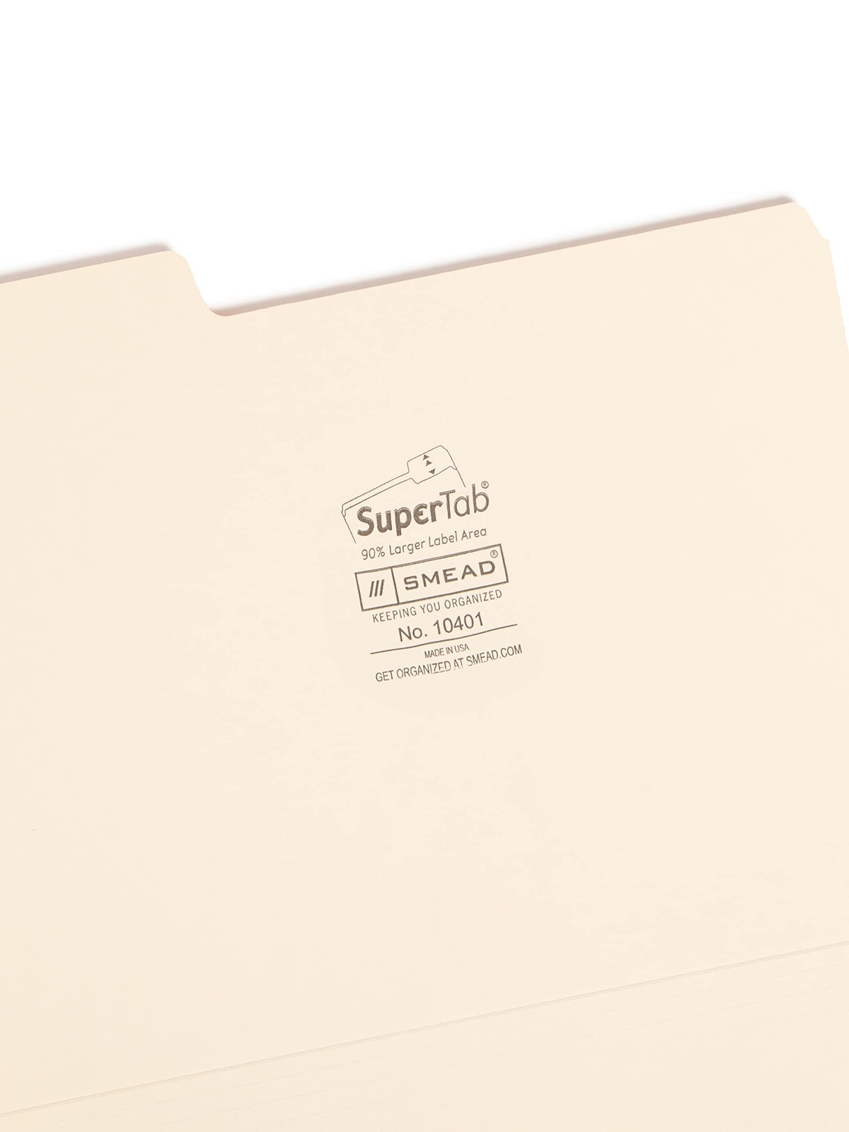 Smead SuperTab Heavyweight File Folder, Oversized 1/3-Cut Tab, Letter Size, M…