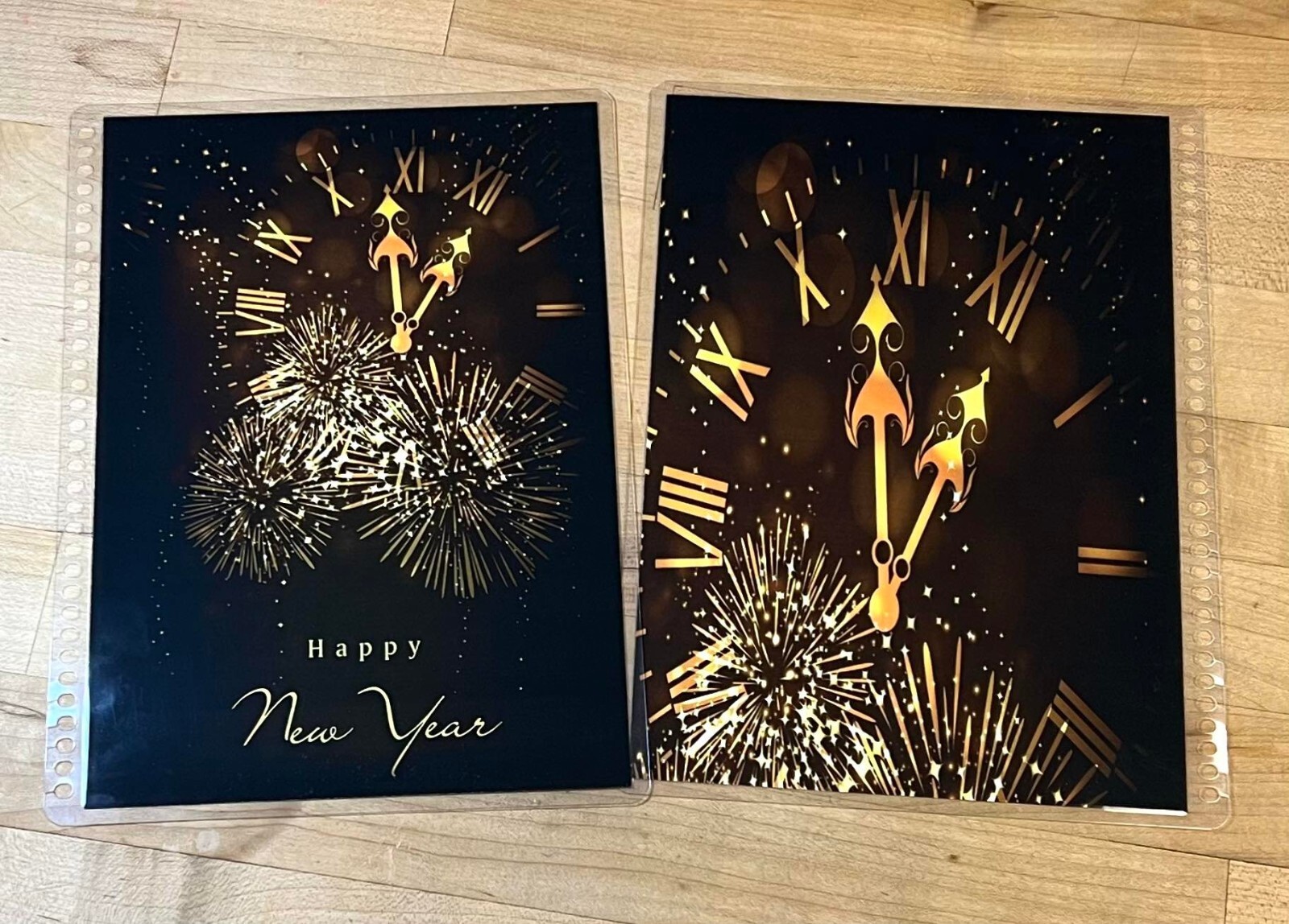 Happy New Year Holiday Cover Set 4 use with Erin Condren A5 Coil Spiral Planner-