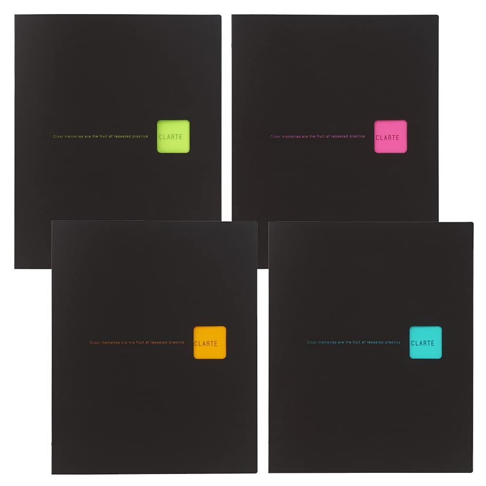 Loose Leaf Binder A5 20 Rings CLARTE Green and Loose Leaf A5 6mm ruled Value Set