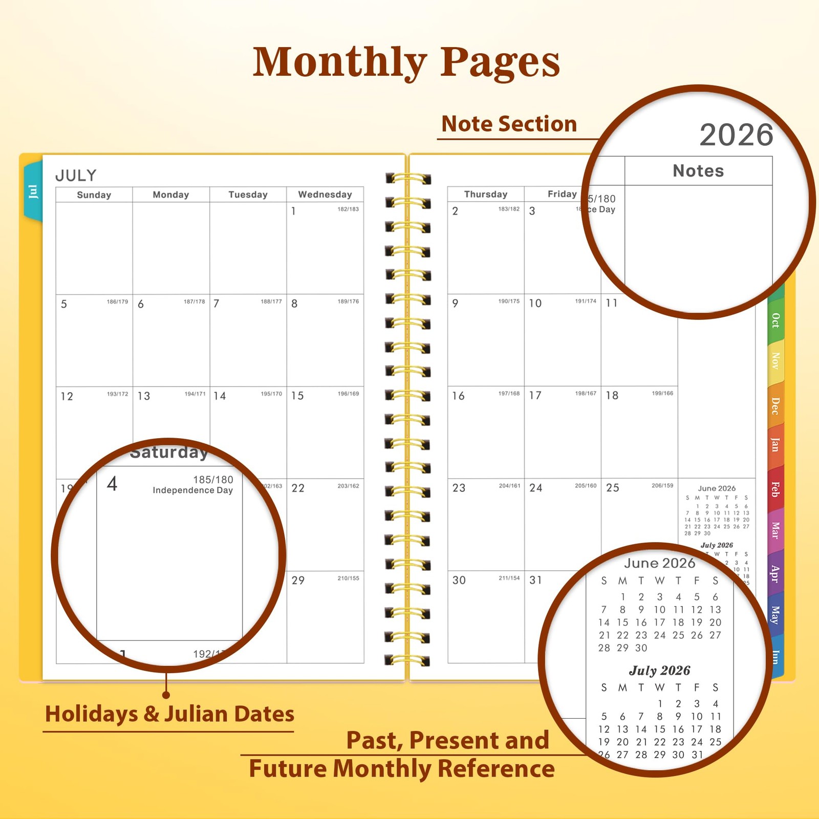 Planner 2026-2027 – Academic Planner 2026-2027, Jul 2026 – Jun 2026, 6.25″ × …