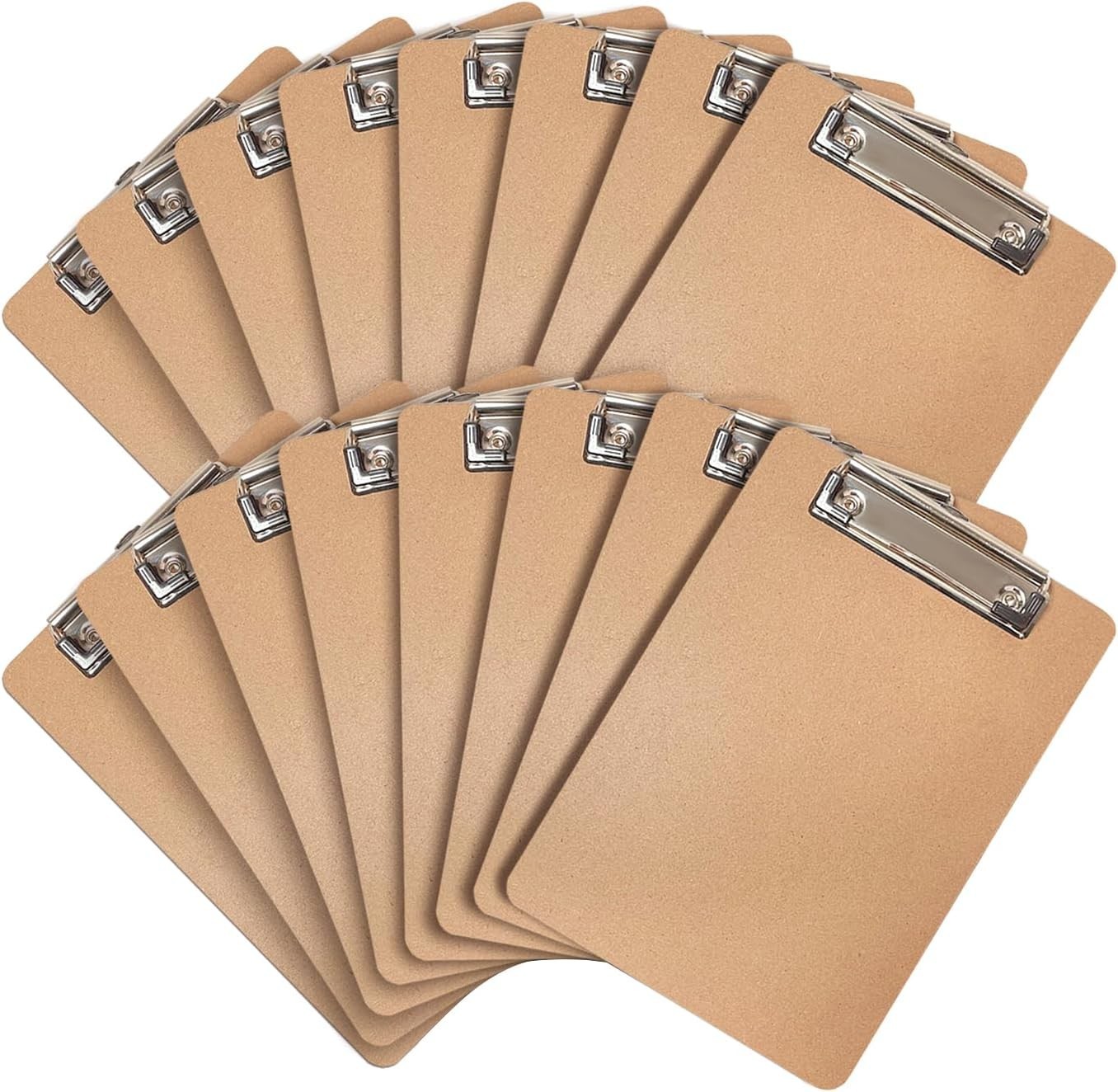 Mini Clipboards 16 Pack 6 x 9 Small Clipboards Bulk Memo Size Clip Boards