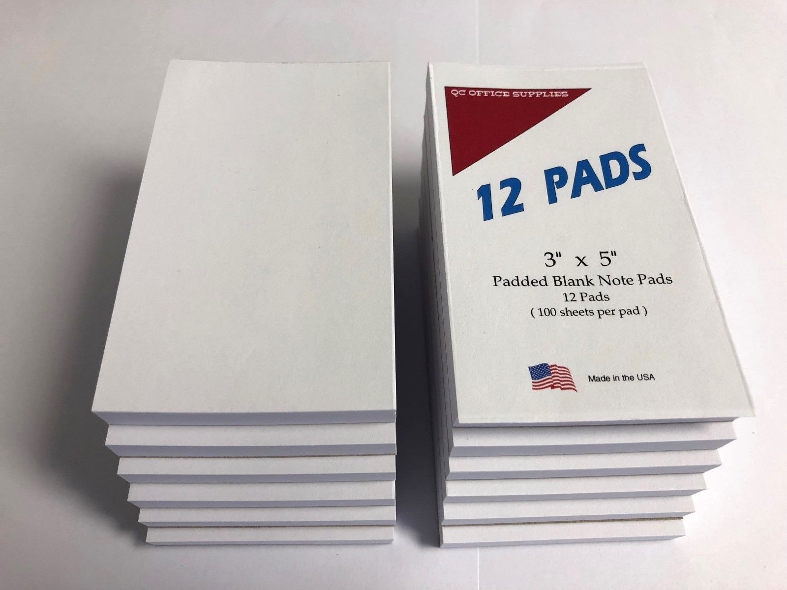 Note Pads / Memo Pads- 3” X 5” – 100 Sheets Per Pad – 12 Pads