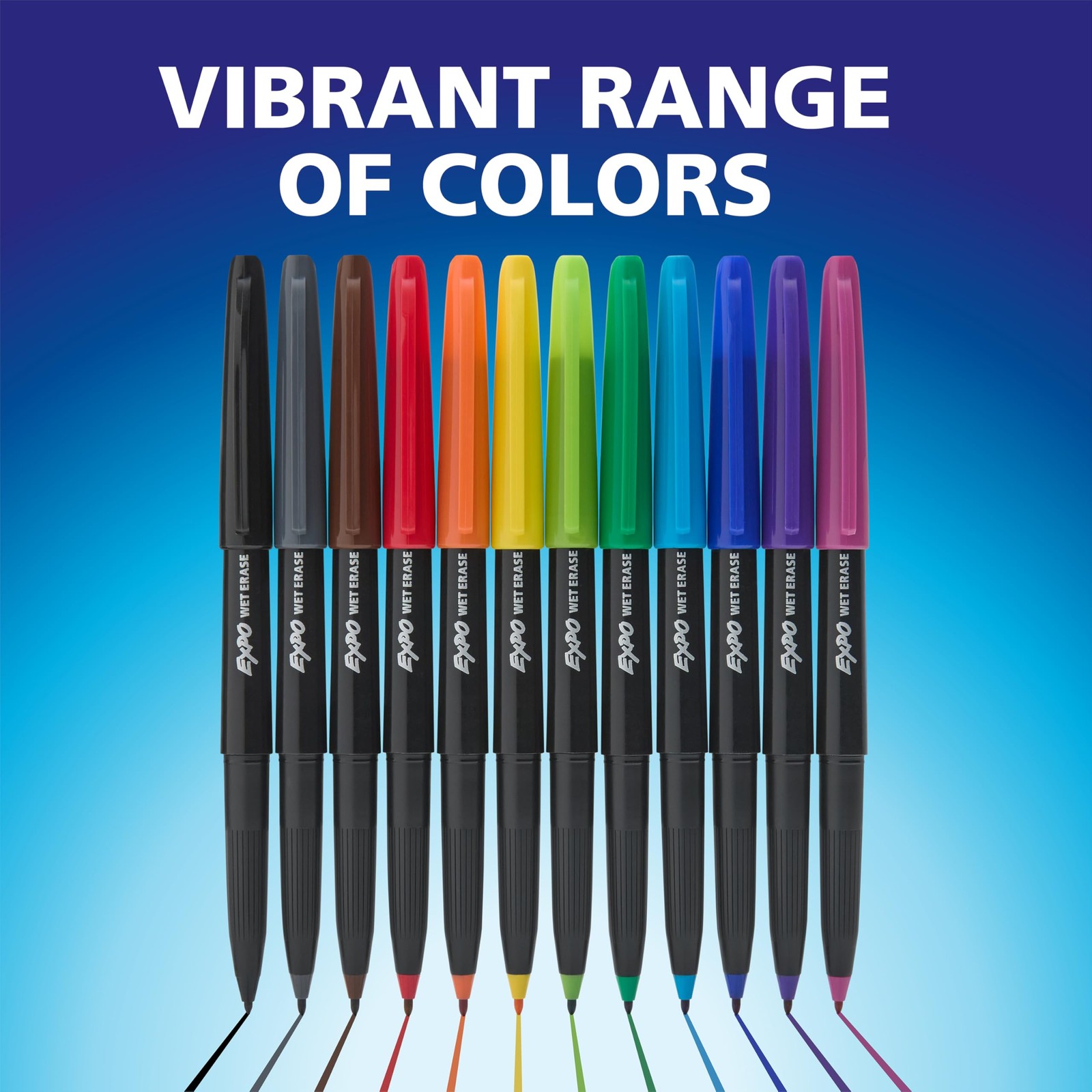 Vis-a-Vis Wet Erase Markers, Semi-Permanent, Assorted Colors, Ultra Fine Tip,…