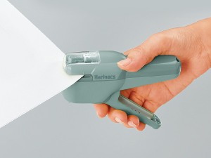 Kokuyo Stapleless Stapler, Harinacs Handheld Staple-Free, Up to 10 Sheets No