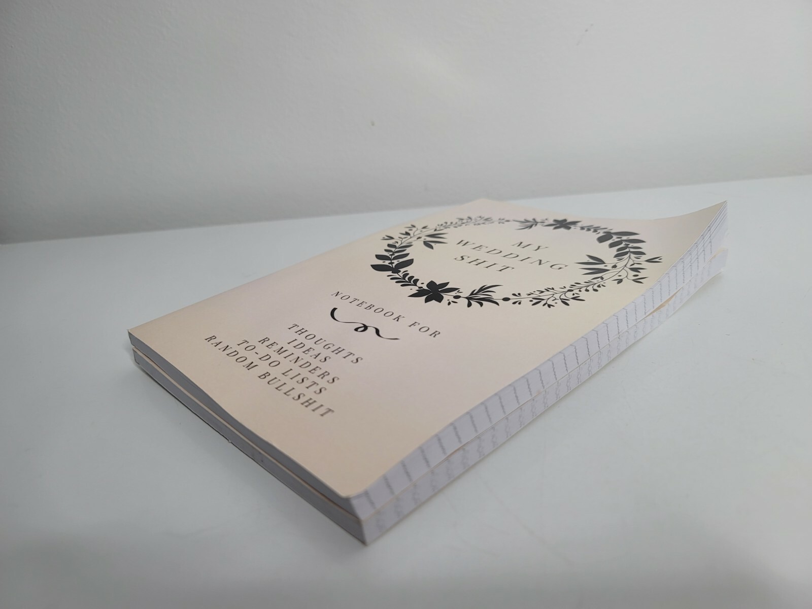 2 MY WEDDING SH!T Journal Notebooks Lot Set Ideas To Do Lists Blank Pages Plans