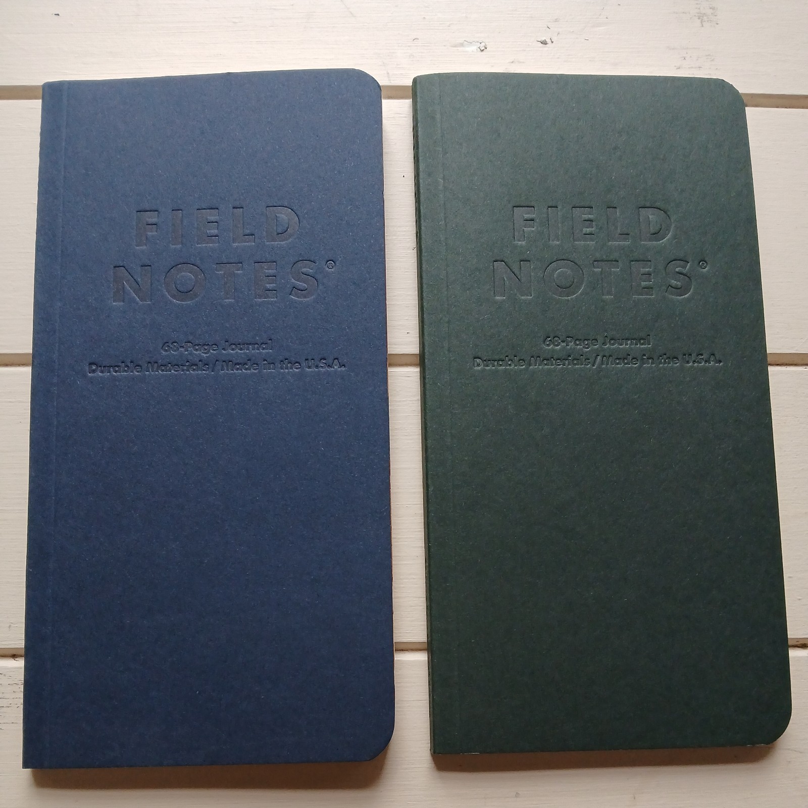 Field Notes End Papers FNC-40 Ruled Green And Blue pocket notebook- New – Opened