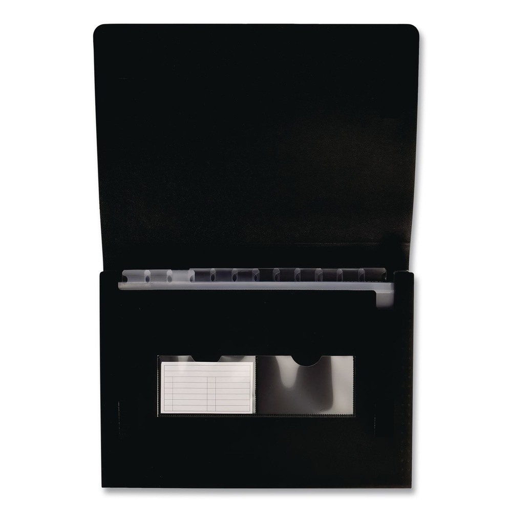 Pendaflex 82011 Hook/Loop Closure Letter Size 13-Pocket File – Black New