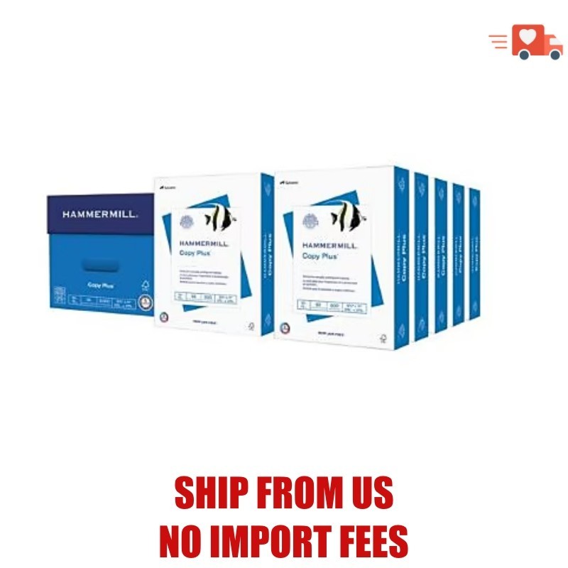 Hammermill Copy Plus 8.5″ x 11″ Copy Paper, 20 lbs., 92 Brightness, 5000 Sheets/