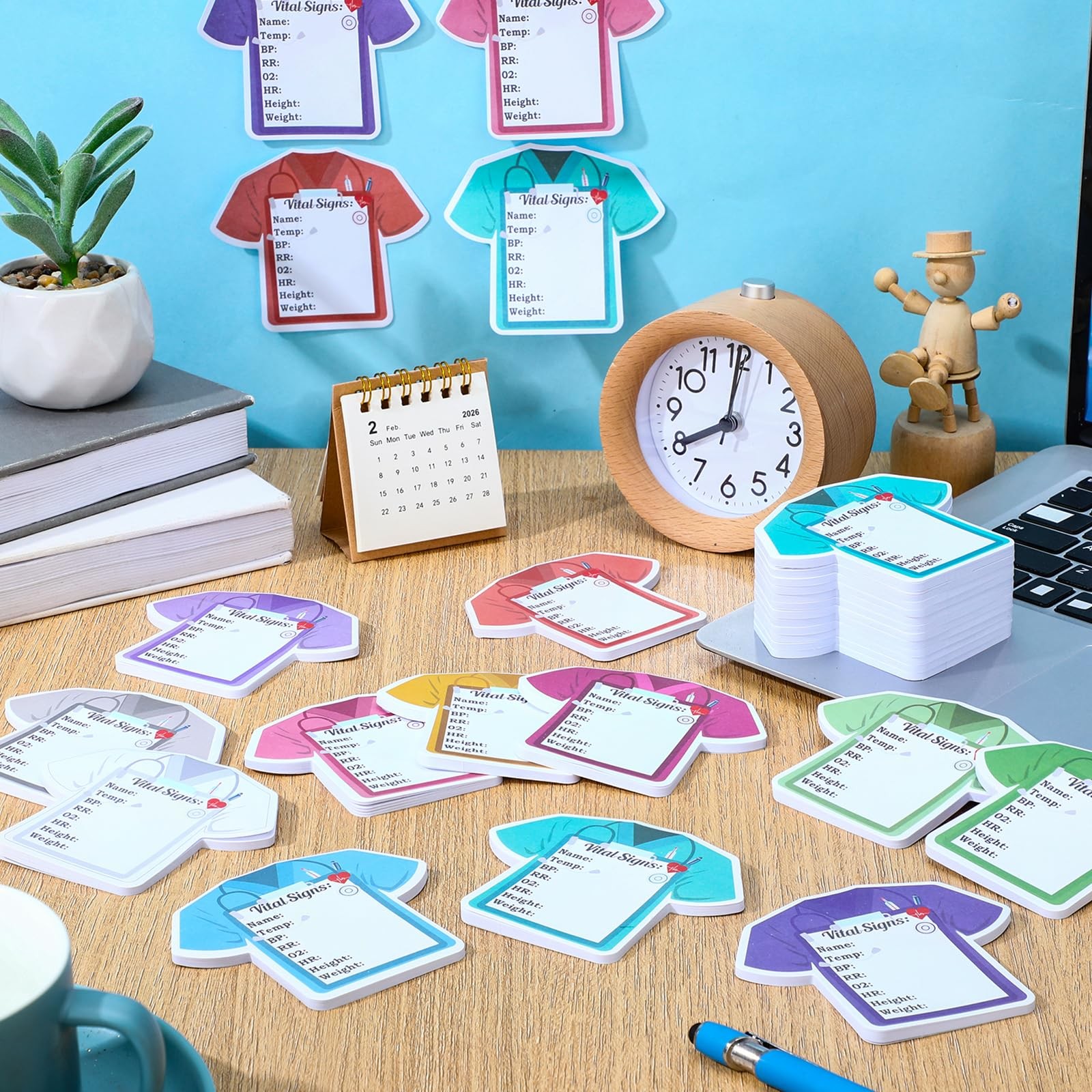 24 Pads 720 Sheets Nurse Sticky Notes Vital Signs CNA Week Gifts Medical Assi…