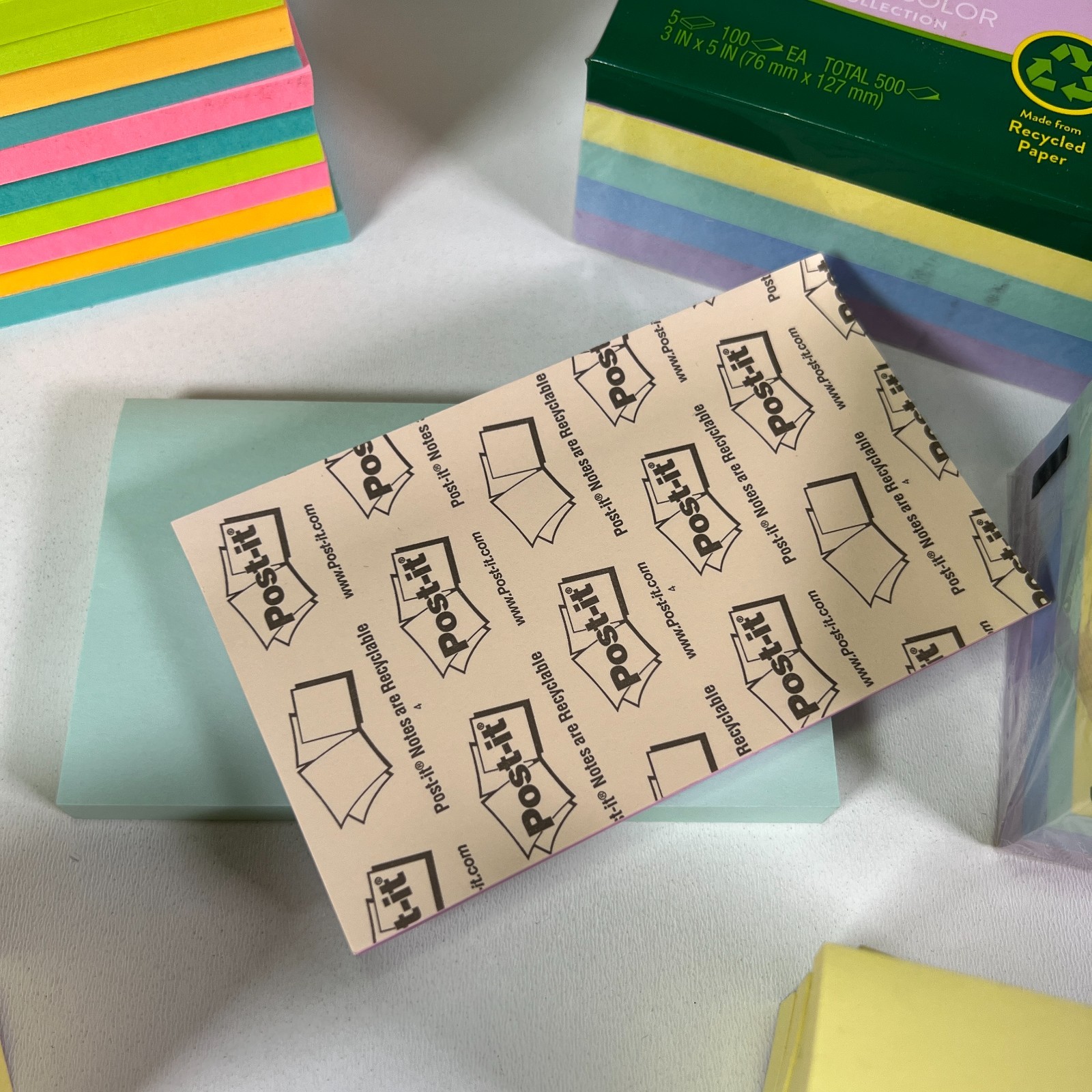Post-it Sticky Notes Pads (3×3; 3×5; 2×1.5) Yellow, Pink, Multicolor Lot (52x)