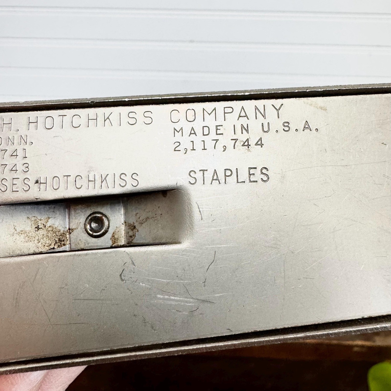 Vintage Hotchkiss Company Desktop Stapler Model No. 5- Vintage retro office