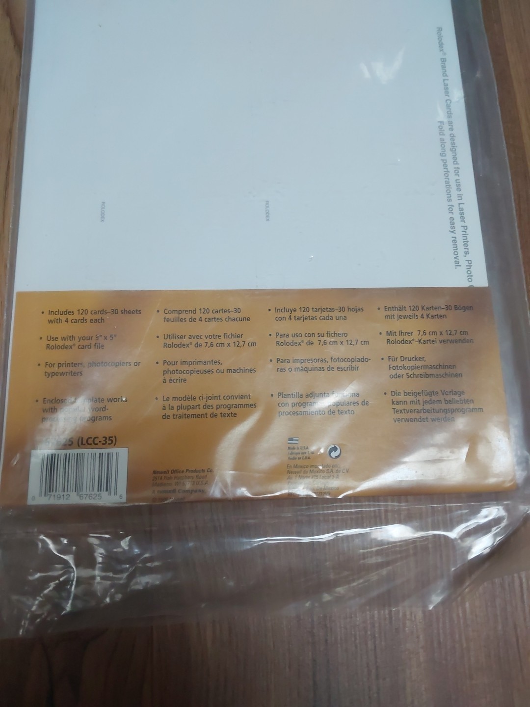 Rolodex Necessities 3×5 Inches 120 Blanks 30 sheets