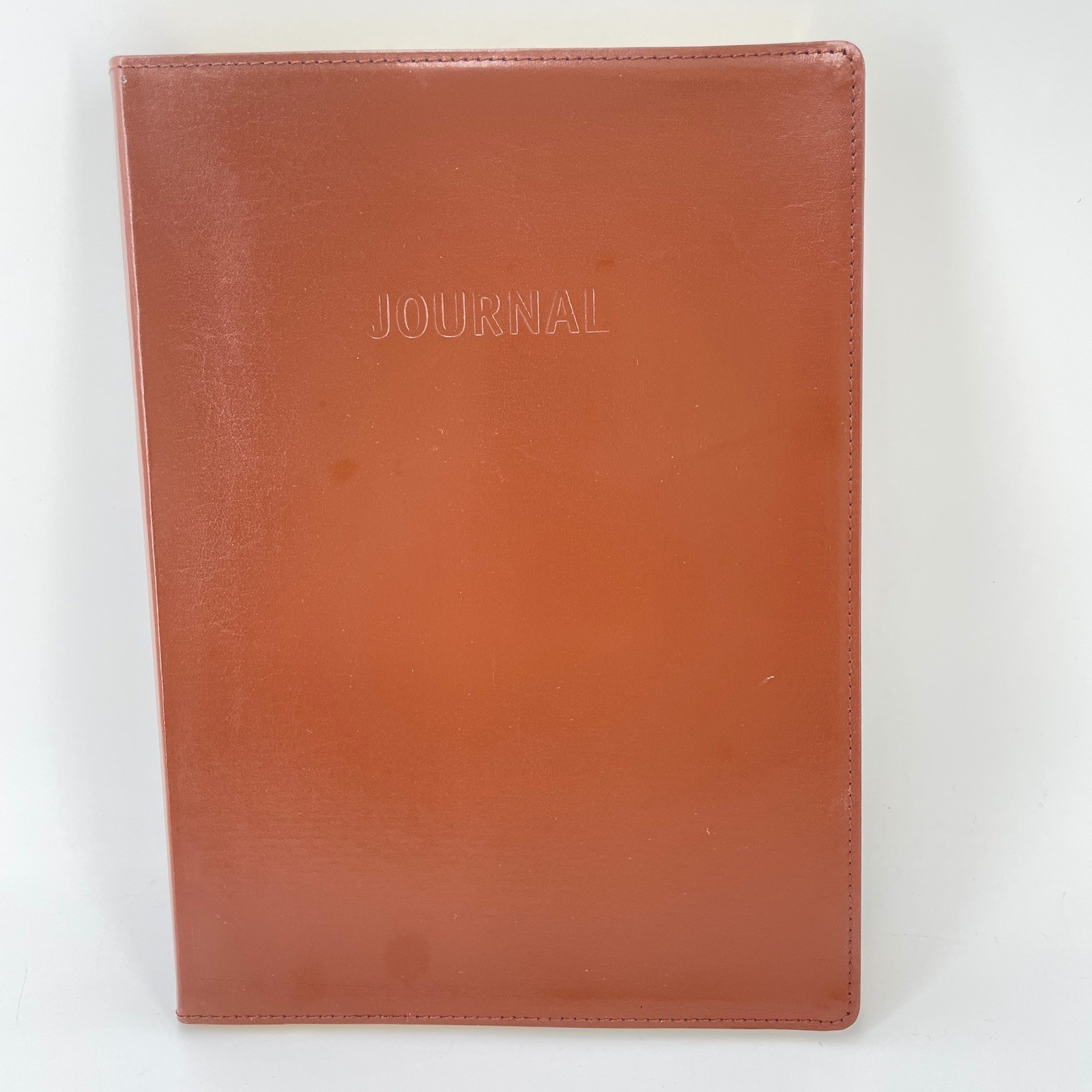 Colorbok Saddle Brown Bonded Leather Journal B5 Lined Gold Gilded Edges 17845