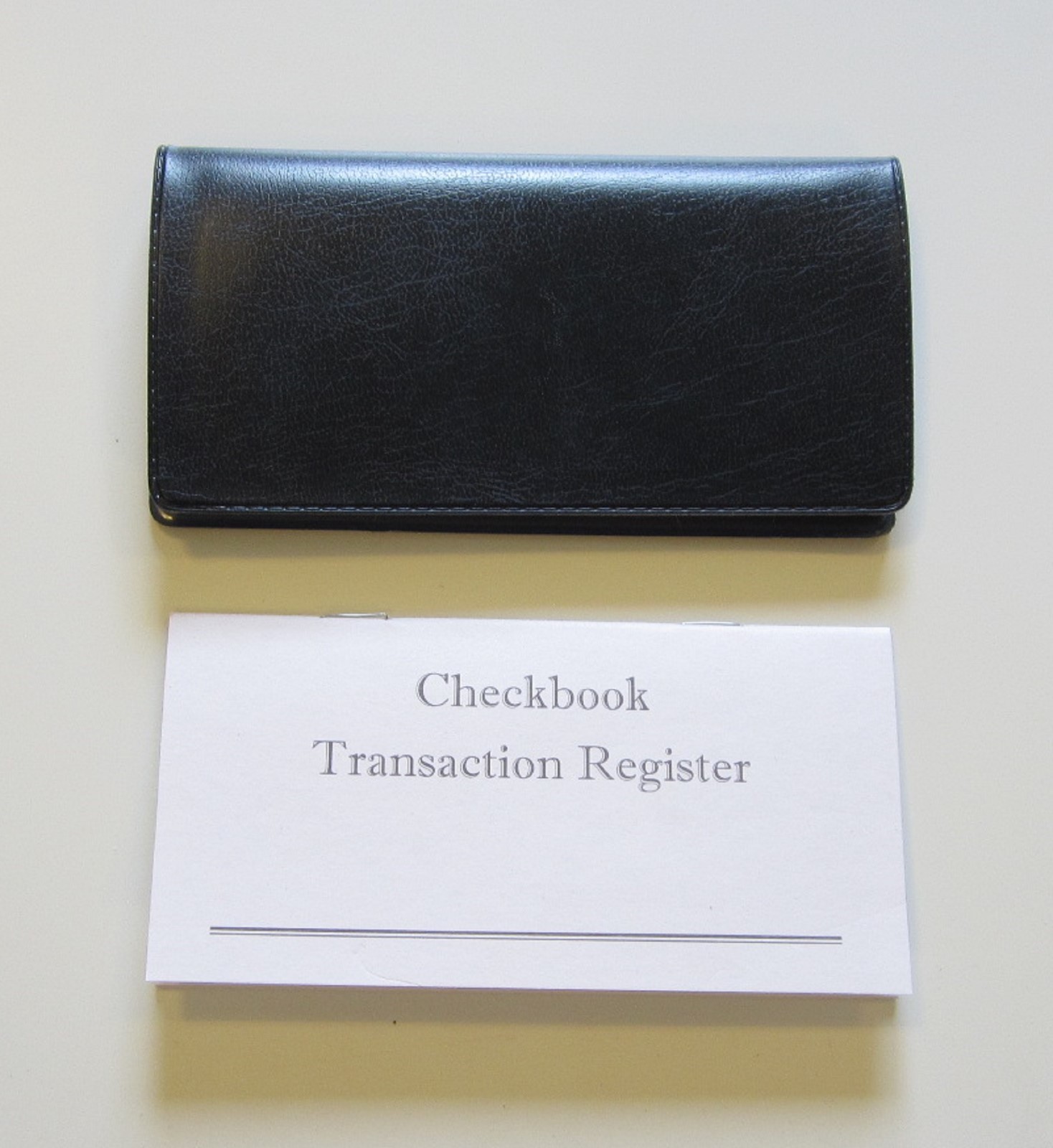 1 NAVY BLUE MARBLE VINYL CHECK BOOK COVER & 5 CHECKBOOK TRANSACTION REGISTERS