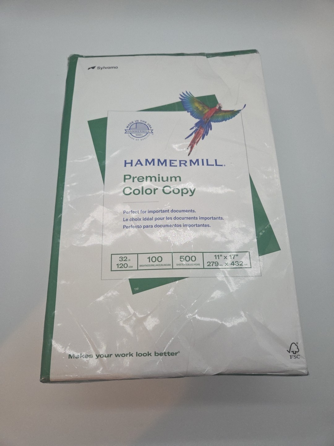 Hammermill Premium Color Copy 11″ x 17″ 32lb (500 Sheets) 100 Brightness Sylvamo