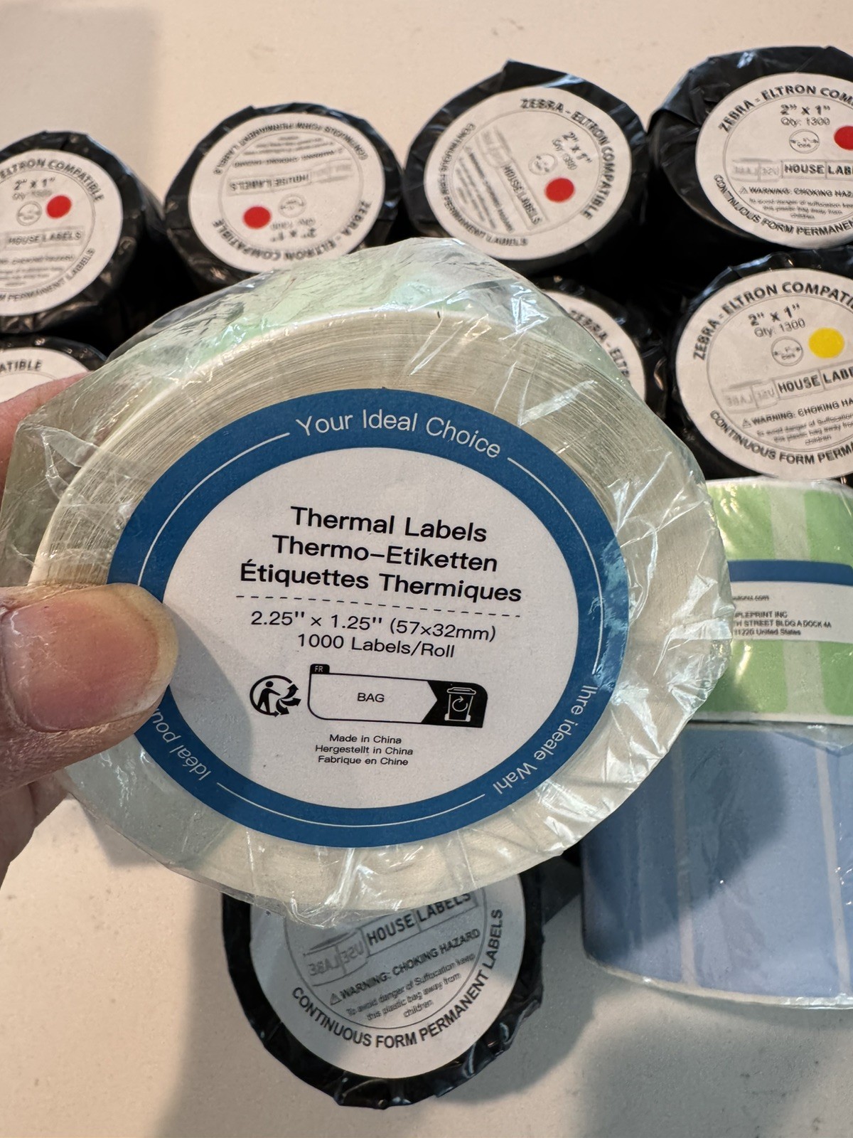 ZEBRA ELTRON Direct Thermal Labels get all labels shown