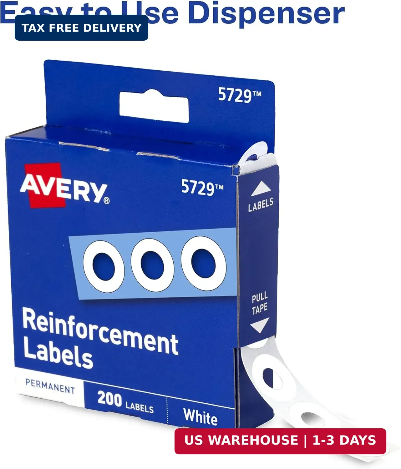 Self-Adhesive Hole Reinforcement Stickers, 1/4″ Diameter Hole Punch Reinforceme