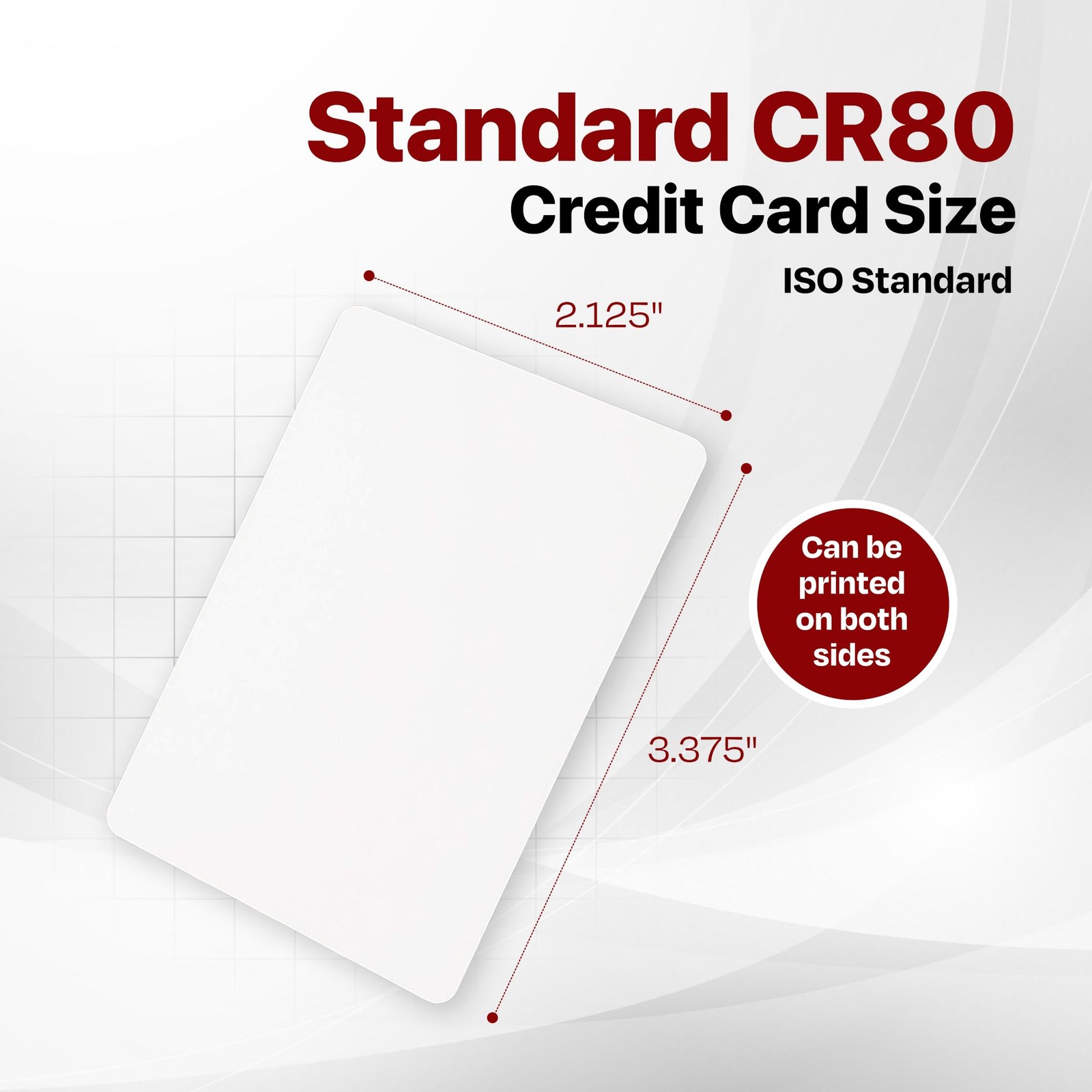 500 PCS CR80 30 Mil Graphic Quality PVC Cards Blank Plastic ID Print