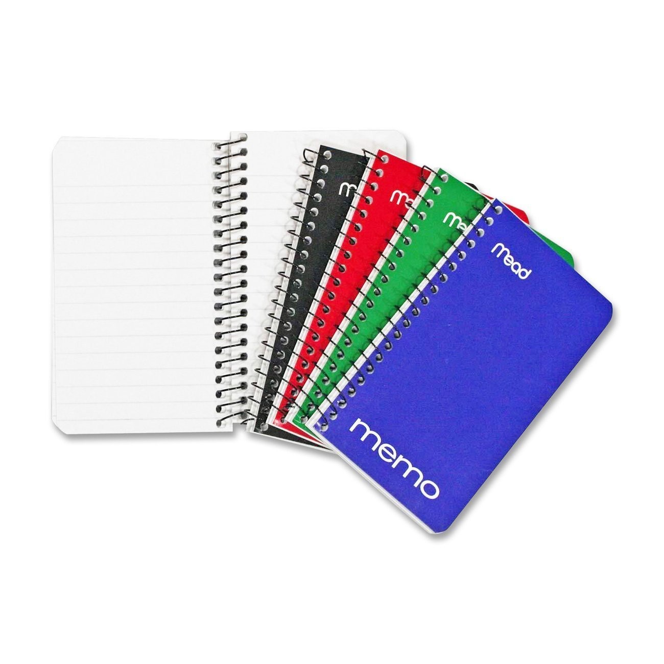 Mead Spiral Memo Notebook, 8 Pack, Pocket Notebook, College Ruled Paper, 3″ x…