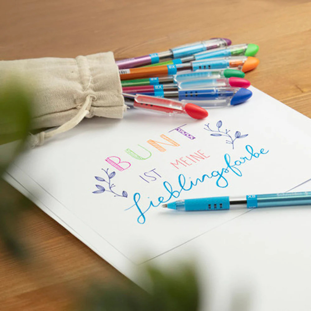 Schneider Slider Basic Viscoglide Ballpoint Pen, Blue XB
