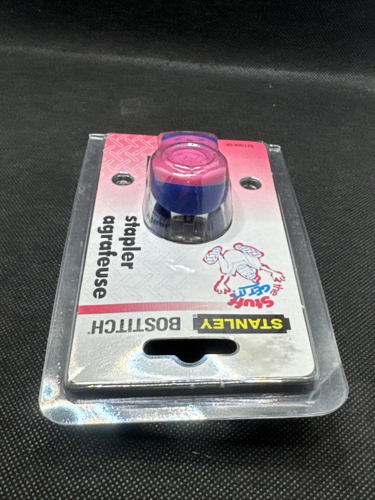 Vintage 90s Stanley Bostitch Locker Buddy Magnetic Mini Stapler ST100SCP-PINK