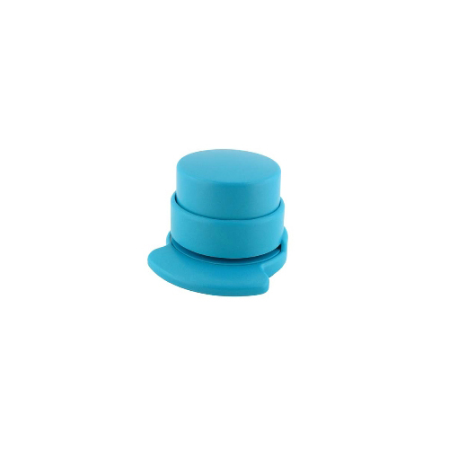 Staple Free Stapleless Stapler No Staple BRIGHT BLUE ROUND #446