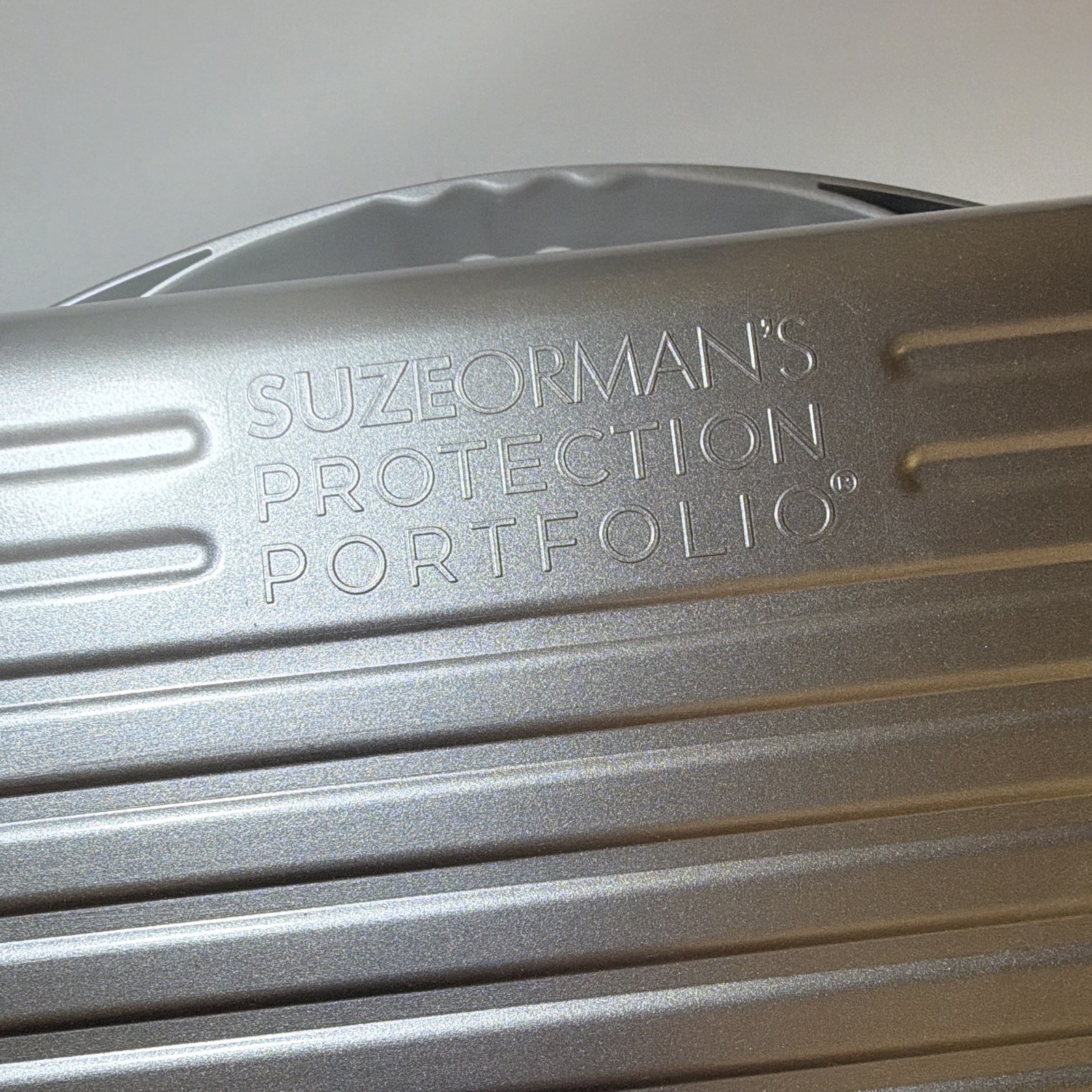 Suze Orman’s Protection Portfolio Hard Case Document Sleeve Silver/Purple