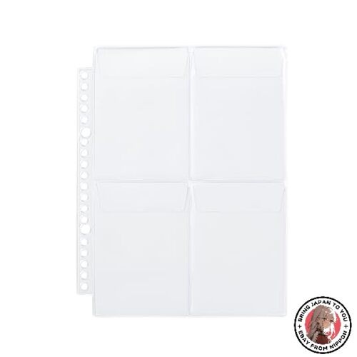 NEW MUJI Pocket Selection Series Refill for A5 Wide 4 Pockets 2 Sheets NAB81A3A