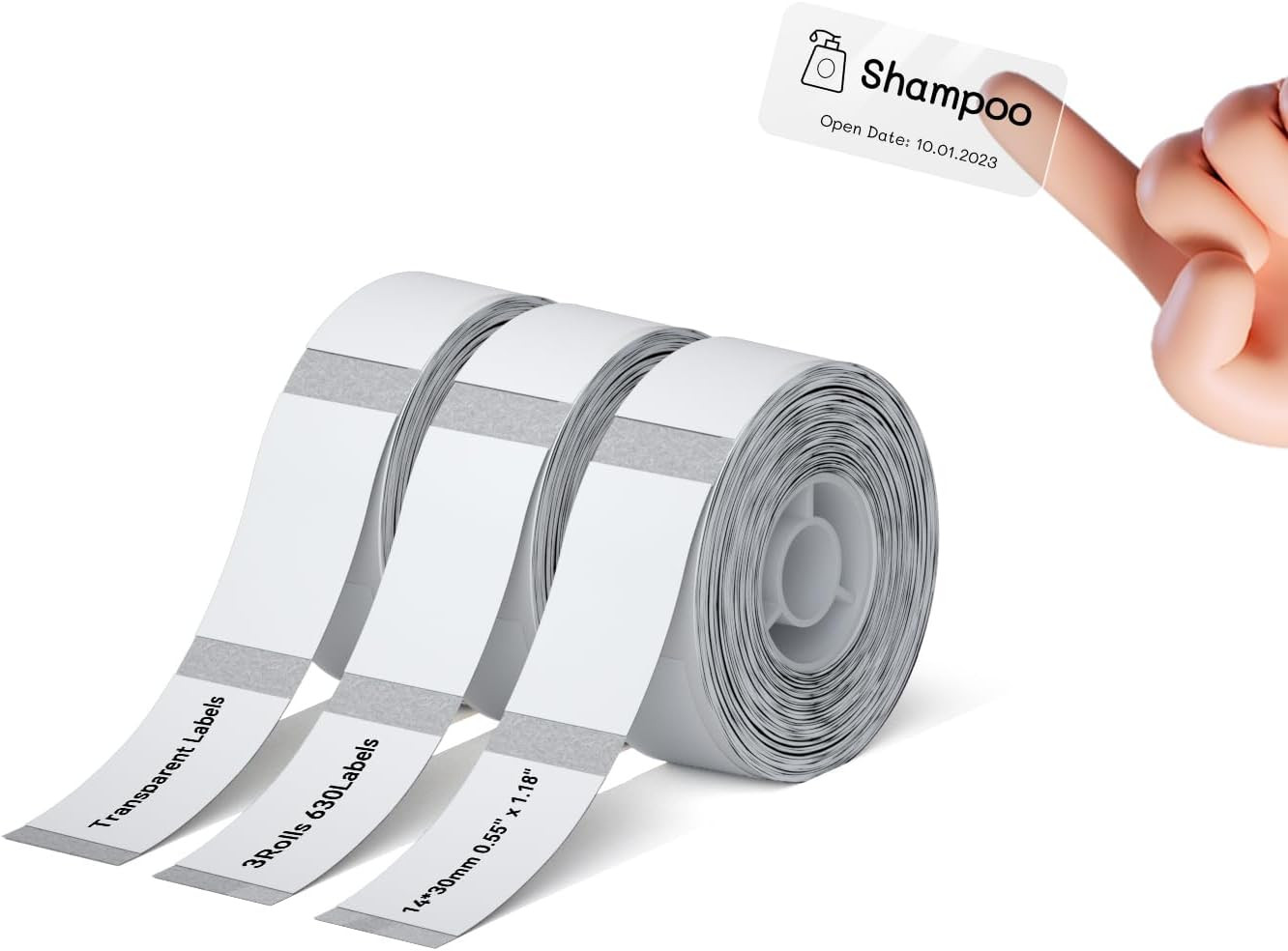 D110 Label Maker Tape Adhesive Clear Label Paper 0.55″ X 1.18″ (14 X 30Mm) 210 L