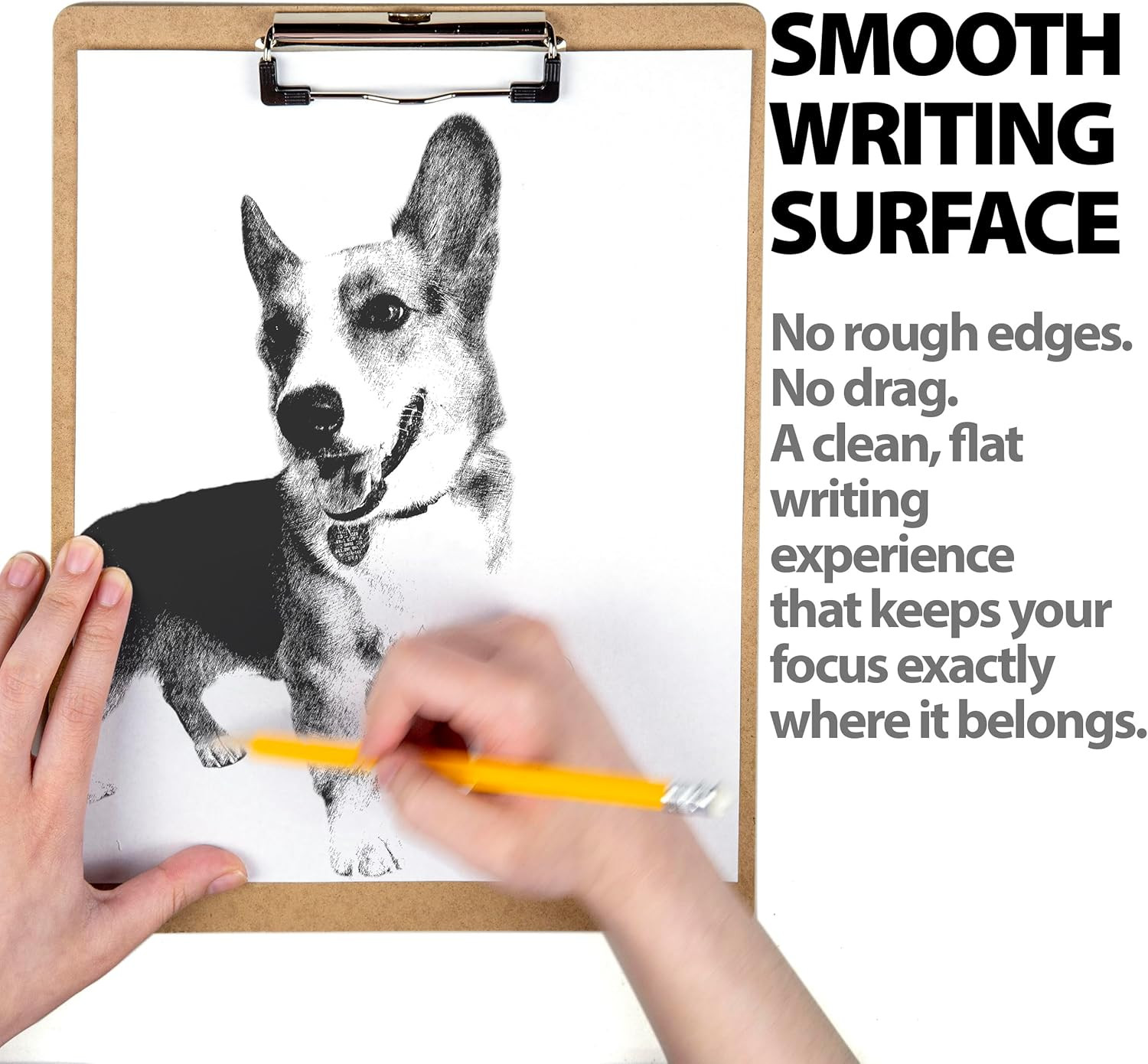 Officemate Recycled Wood Clipboards, Low Profile Clip, 24 Pack Clipboards, Lette