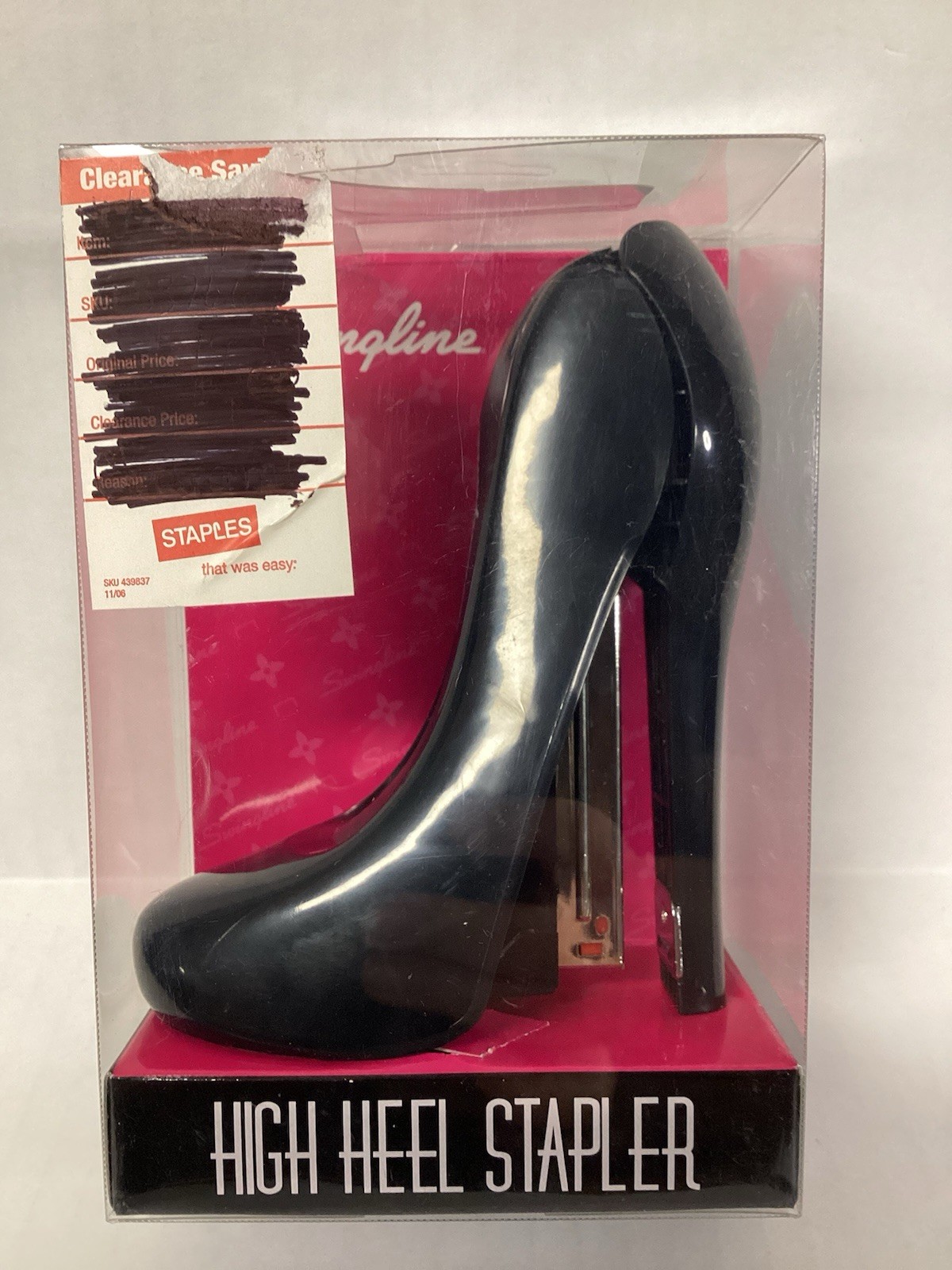 Swingline High Heel Stiletto Stapler Black Shoe Desk Stapler Fashion Office NEW