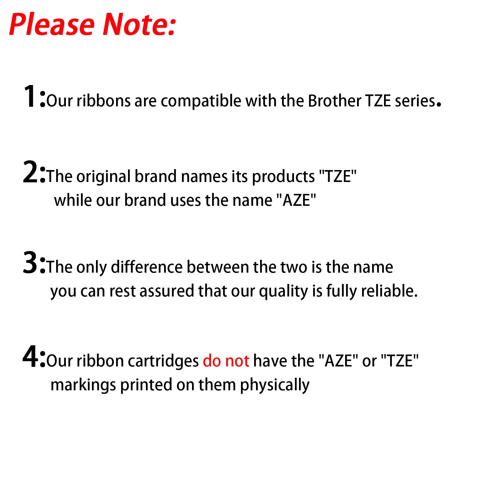 TZ131 TZe131 Black on Clear Label Tape Compatible for Brother P-touch tape 12mm